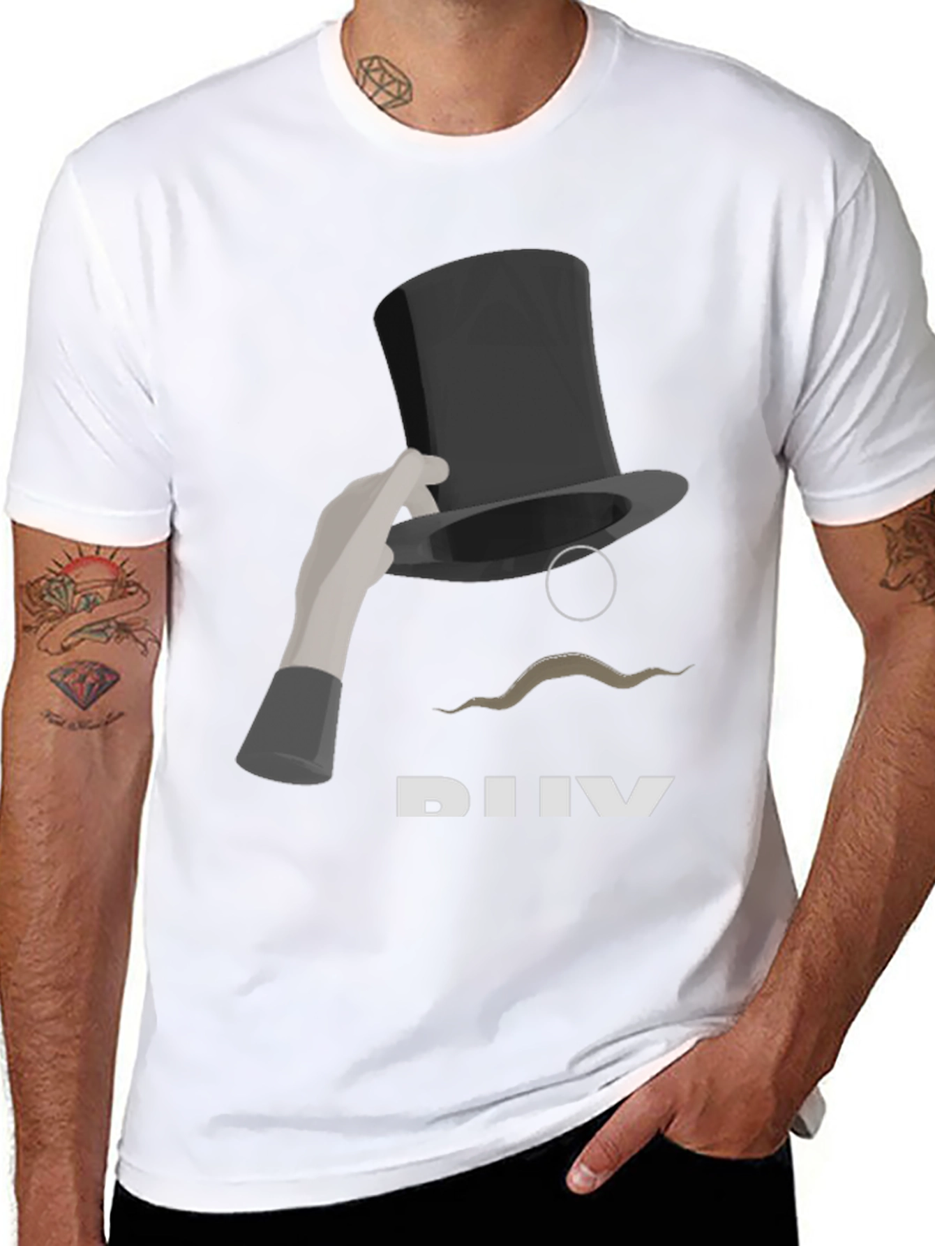 Black Magic Trick Graphic Tee - Black view 8