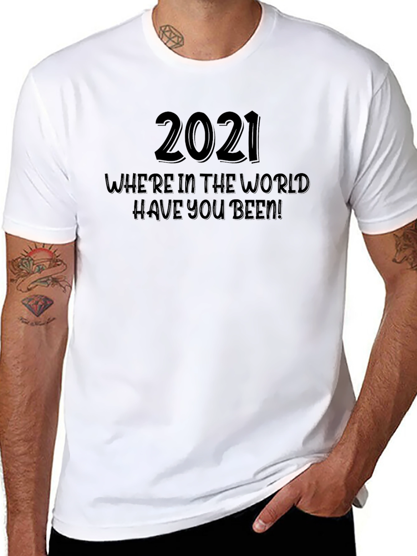 Black 2021 Where In The World T-Shirt view 8