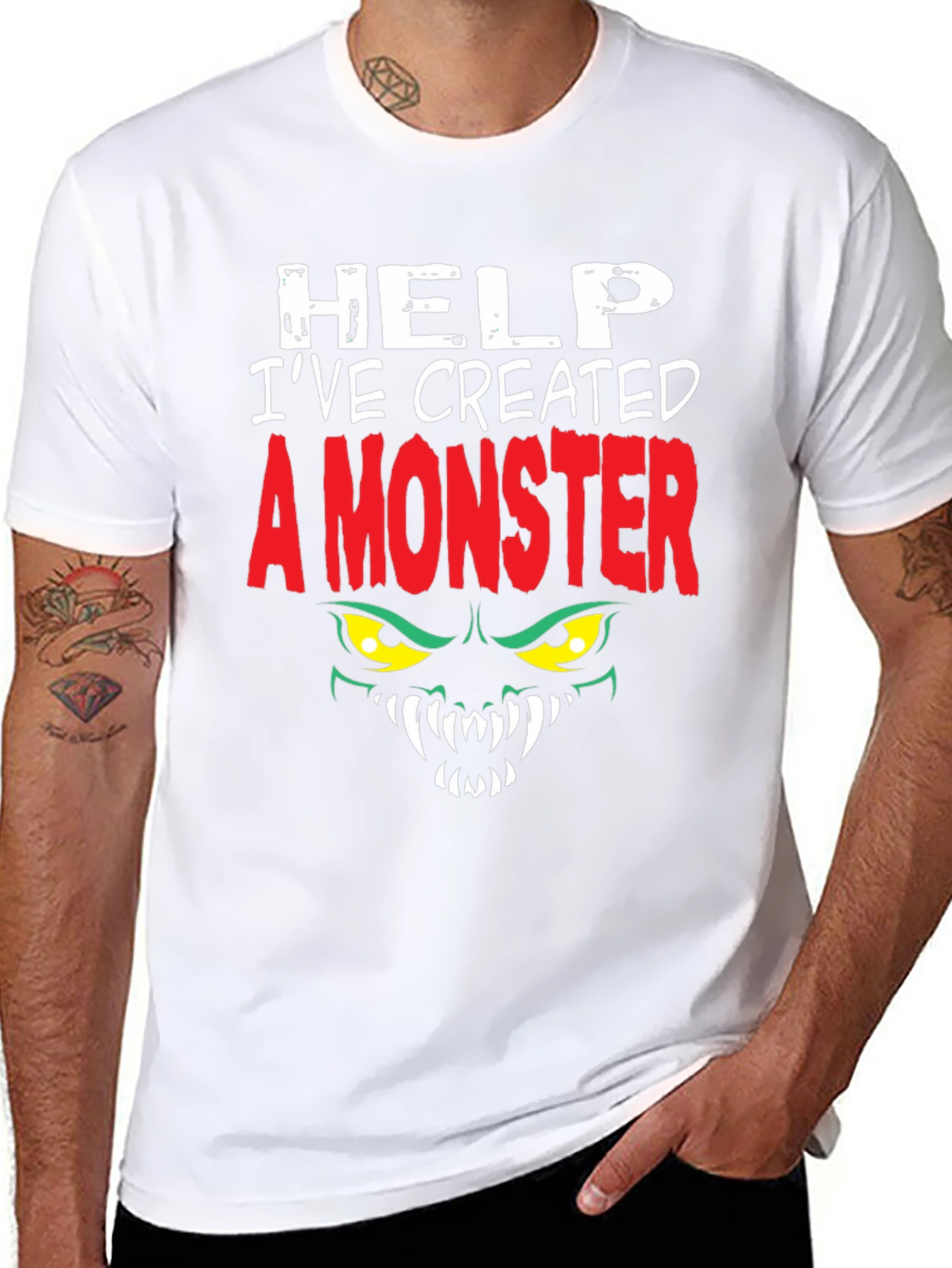 Black Monster Graphic T-Shirt view 8