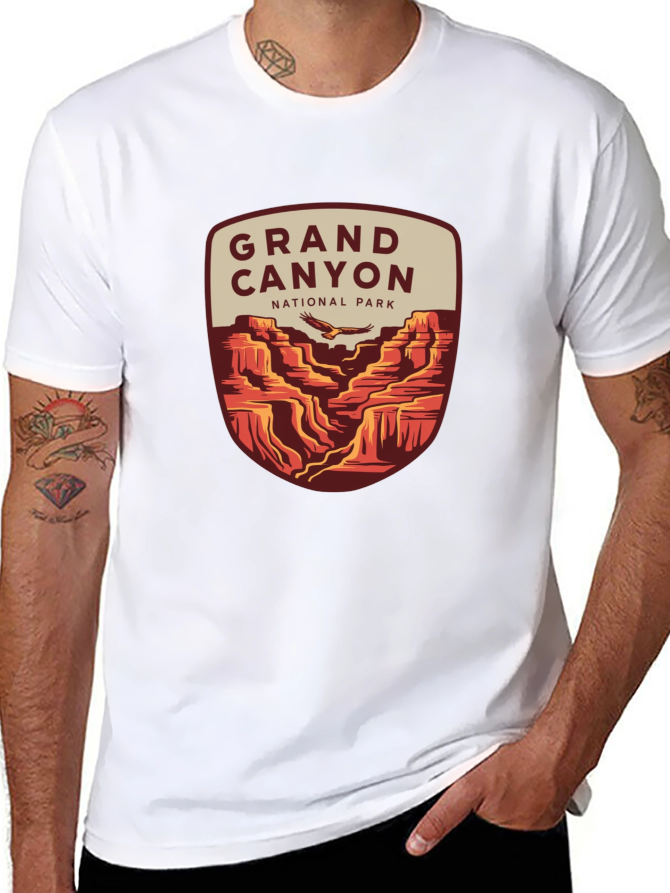 Black Grand Canyon National Park T-Shirt view 8