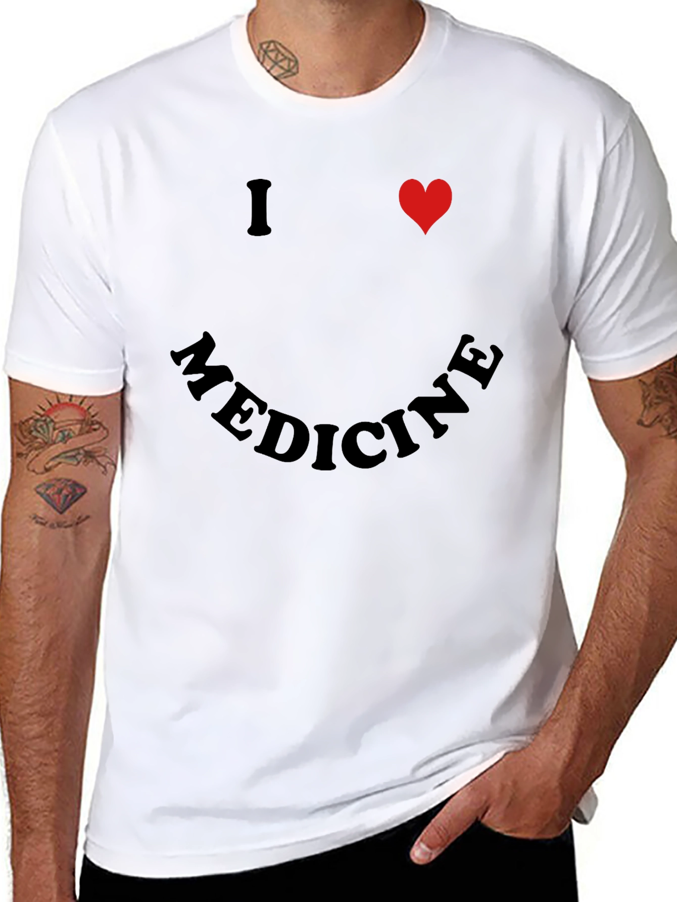Black I Heart Medicine Black T-Shirt view 8
