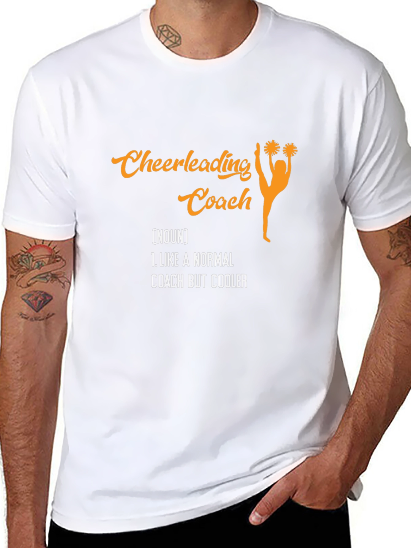Black Cheerleading Coach T-Shirt - Novelty Gift for Cheer Coaches view 8