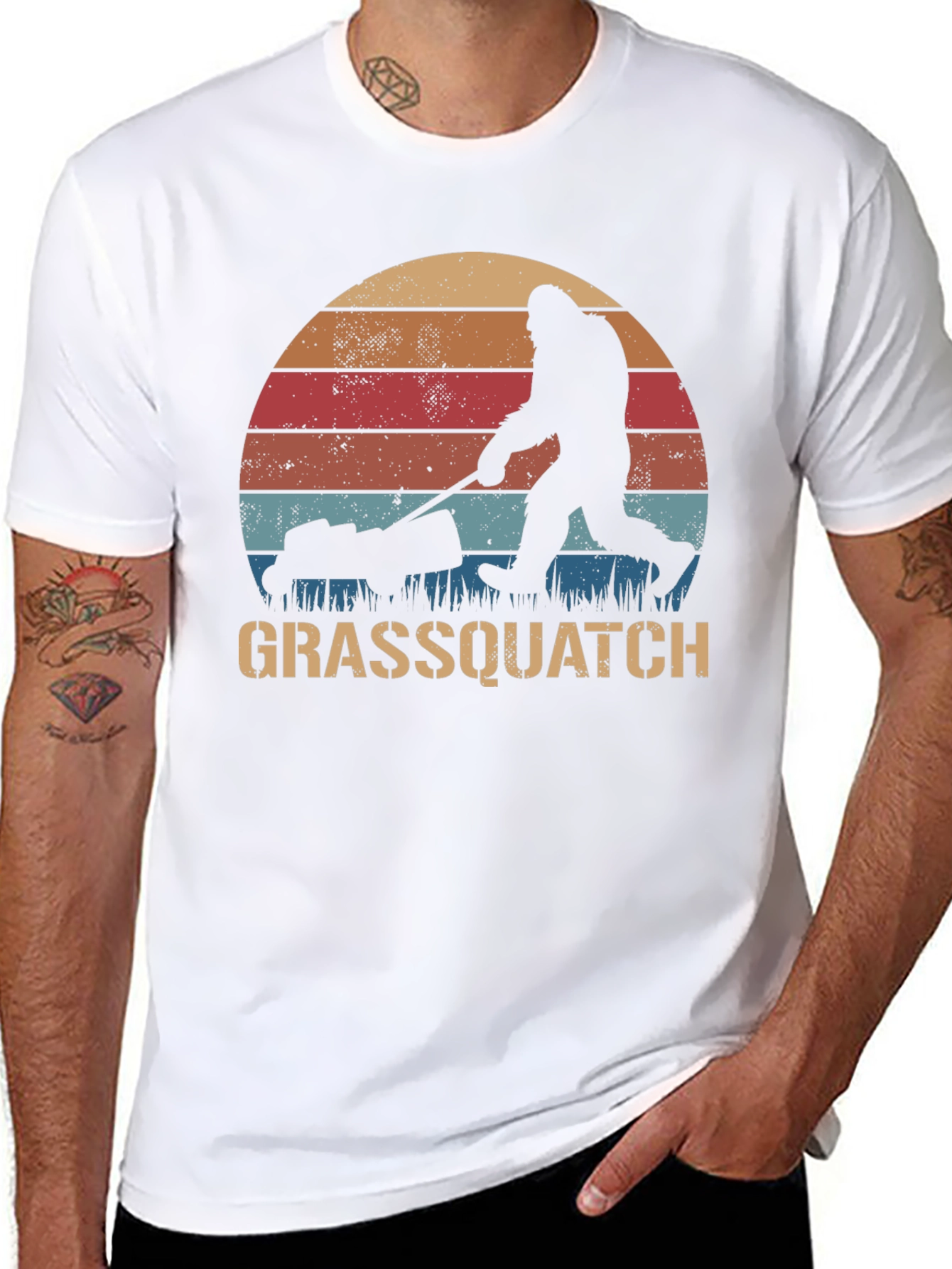 Black Grassquatch Graphic T-Shirt view 8