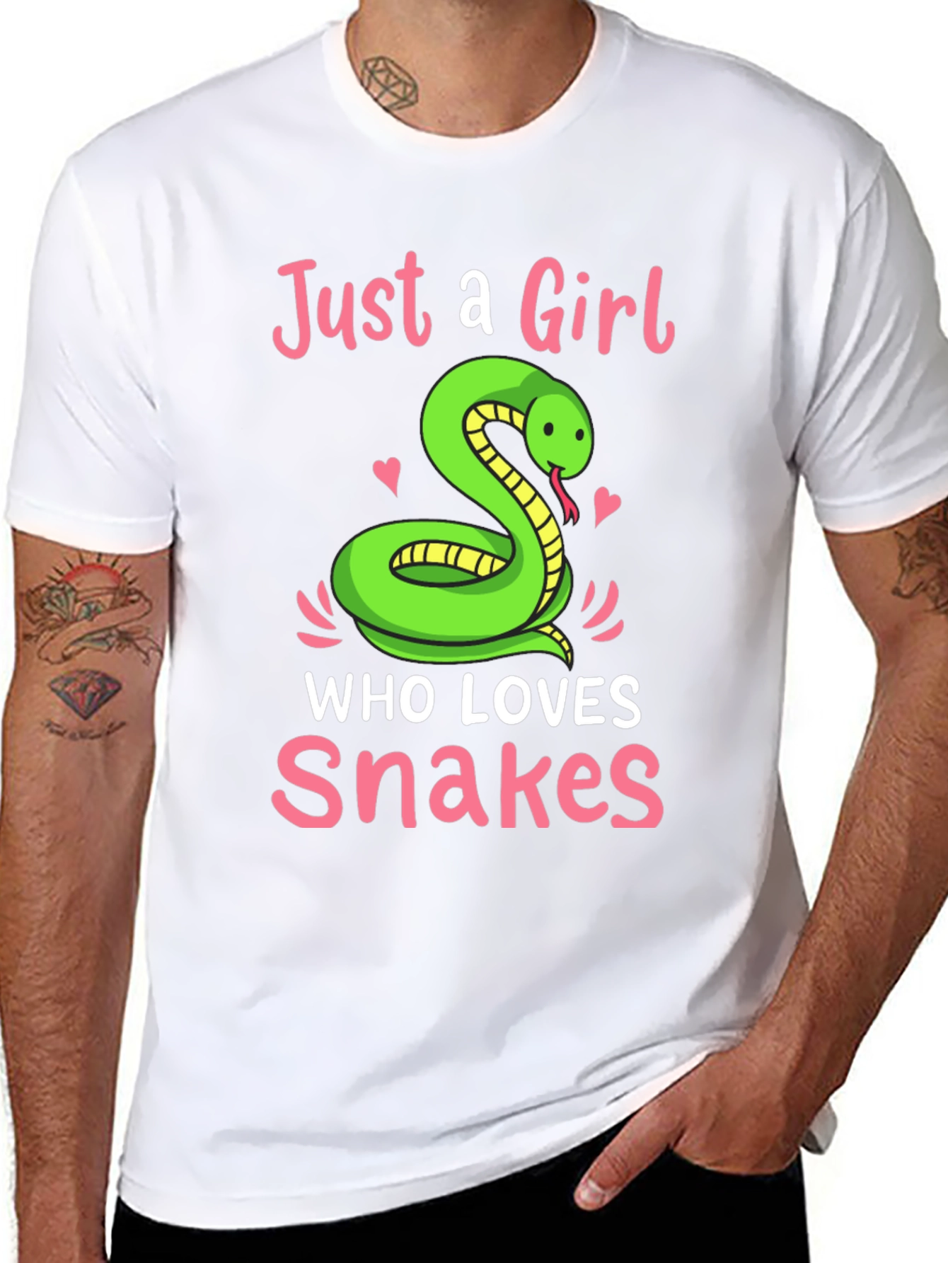 Just a Girl Who Loves Snakes T-Shirt - Snake Lover Gift - 8