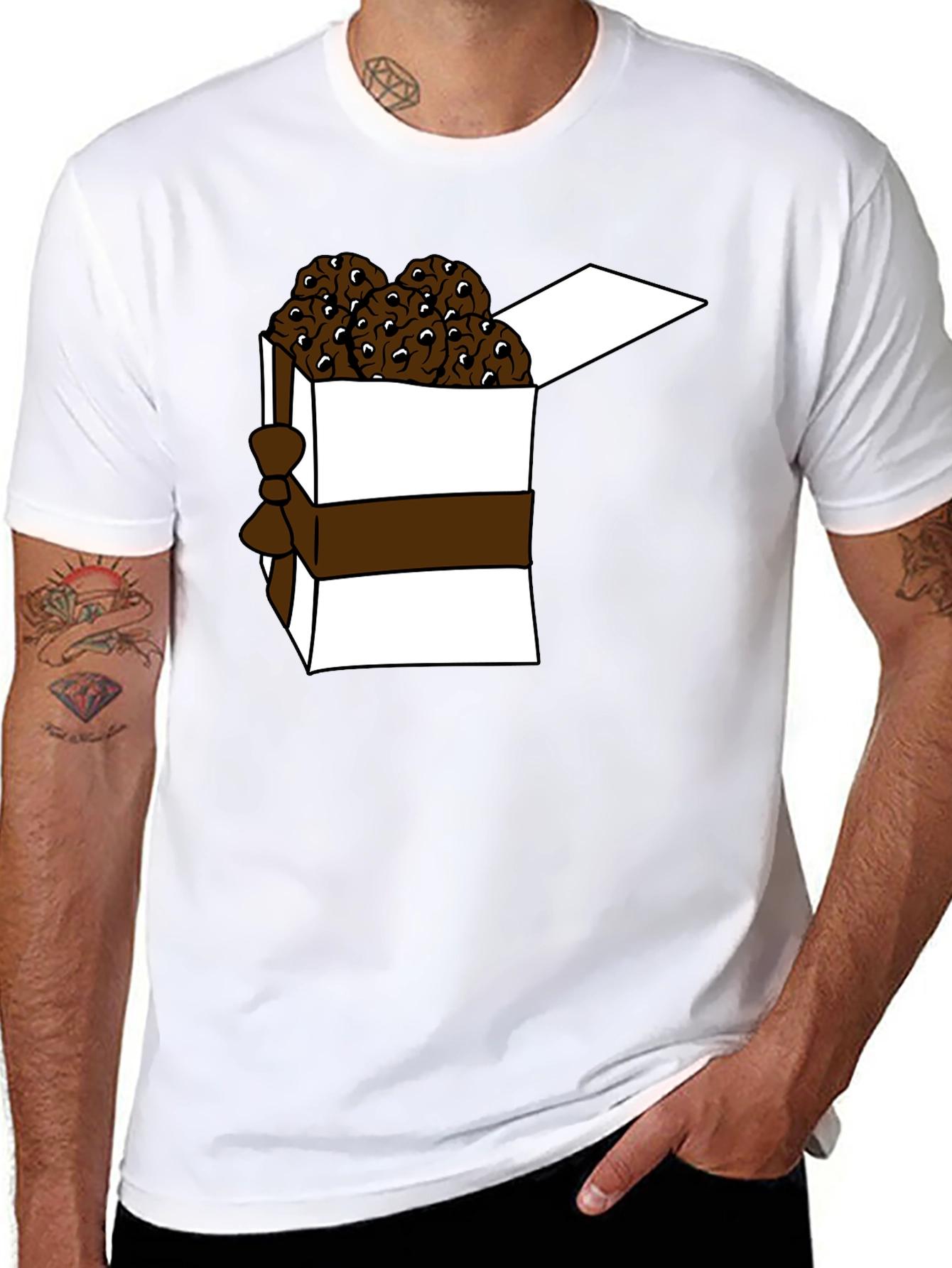 Black Cookies In a Box T-Shirt view 8