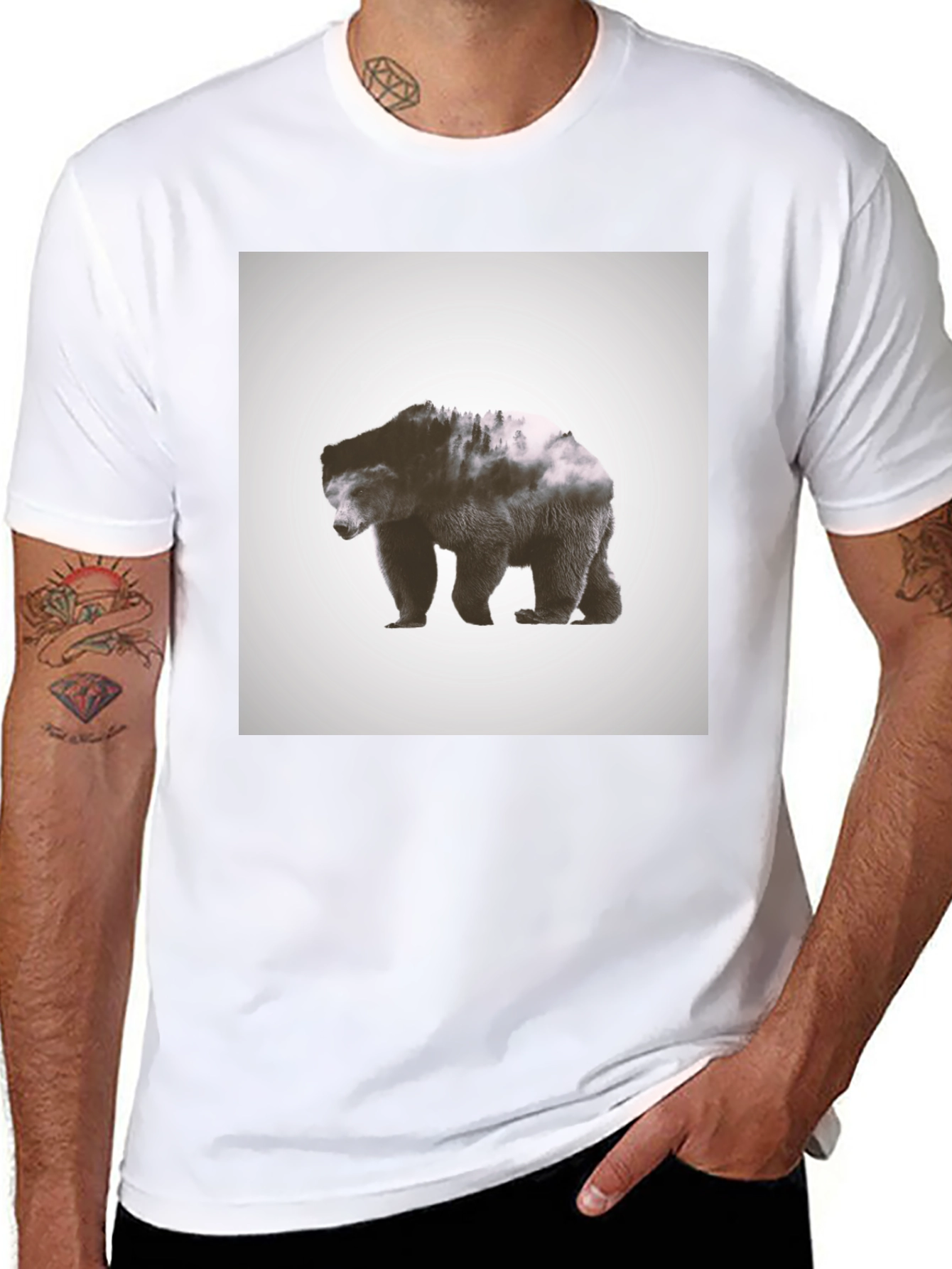 Black Bear Nature T-Shirt view 8