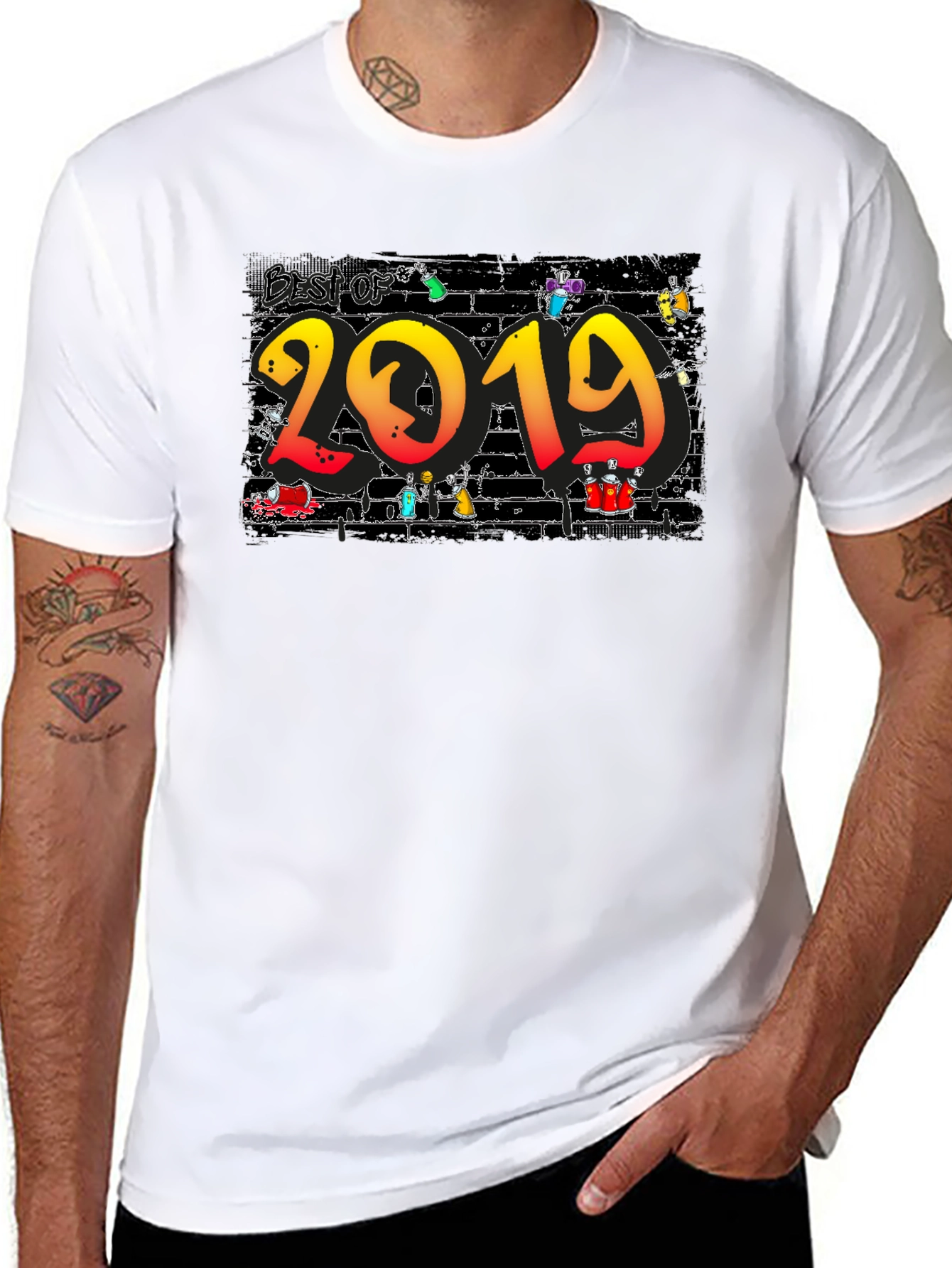Black Best of 2019 Graphic T-Shirt view 8