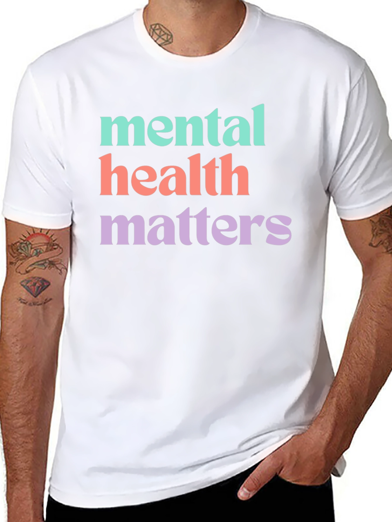 Black Mental Health Matters T-Shirt - Stylish Awareness view 8