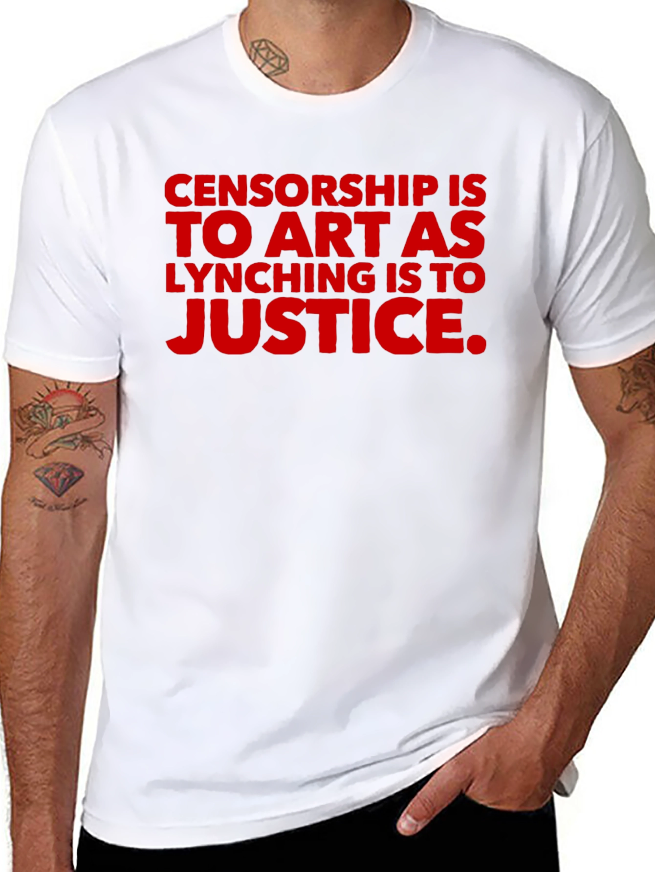 Black Censorship Is to Art T-Shirt view 8