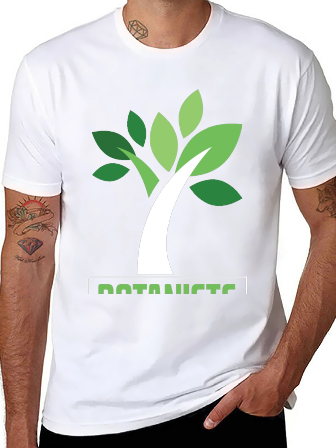 Black Botanist Tree Graphic T-Shirt - Nature Lover Tee view 8