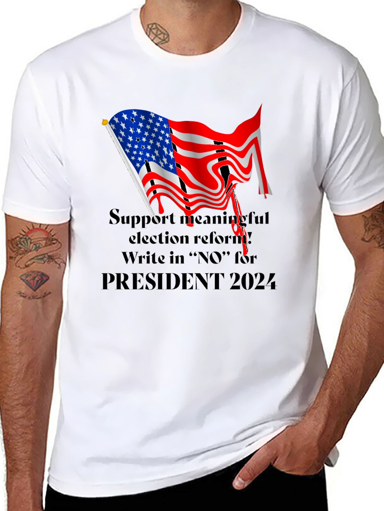 Black Election Reform T-Shirt view 8