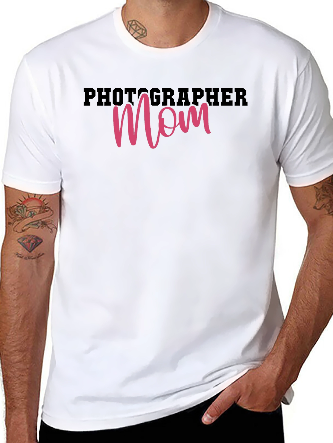Black Photographer Mom T-Shirt - Perfect Gift view 8