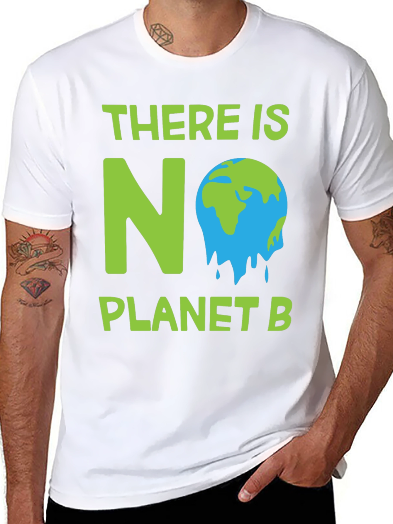 Black There Is No Planet B Graphic Tee view 8