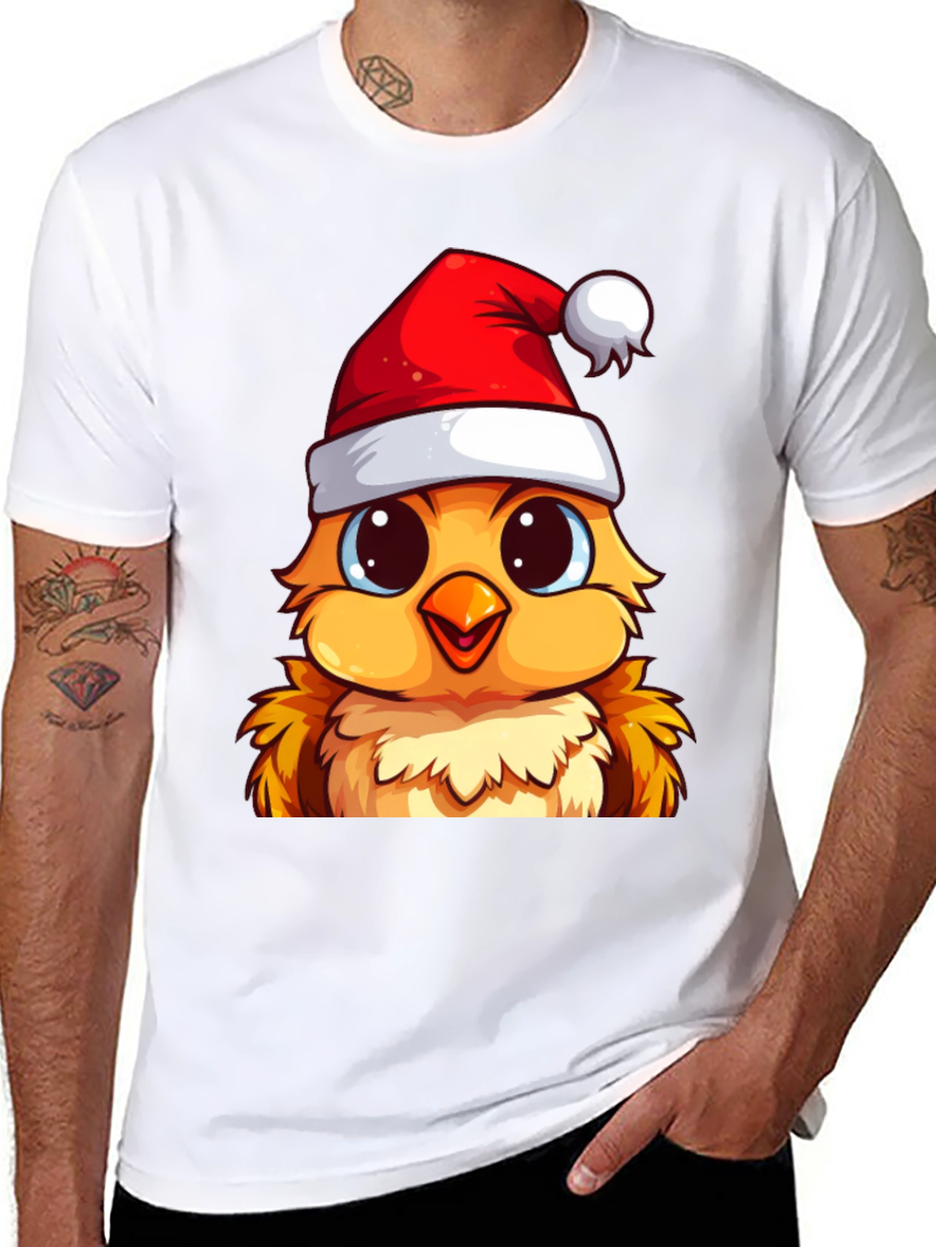 Festive Chick Christmas T-Shirt - 8
