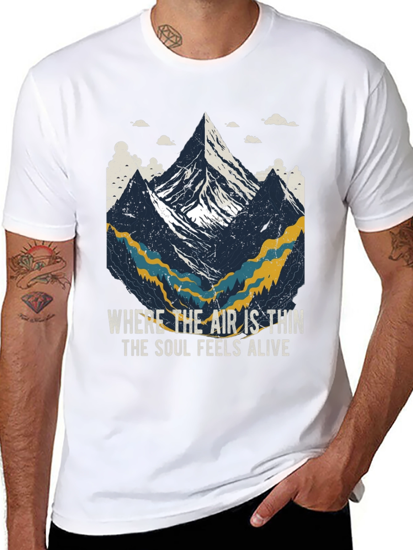 Black Mountain Adventure Graphic Tee - 'Soul Feels Alive' view 8