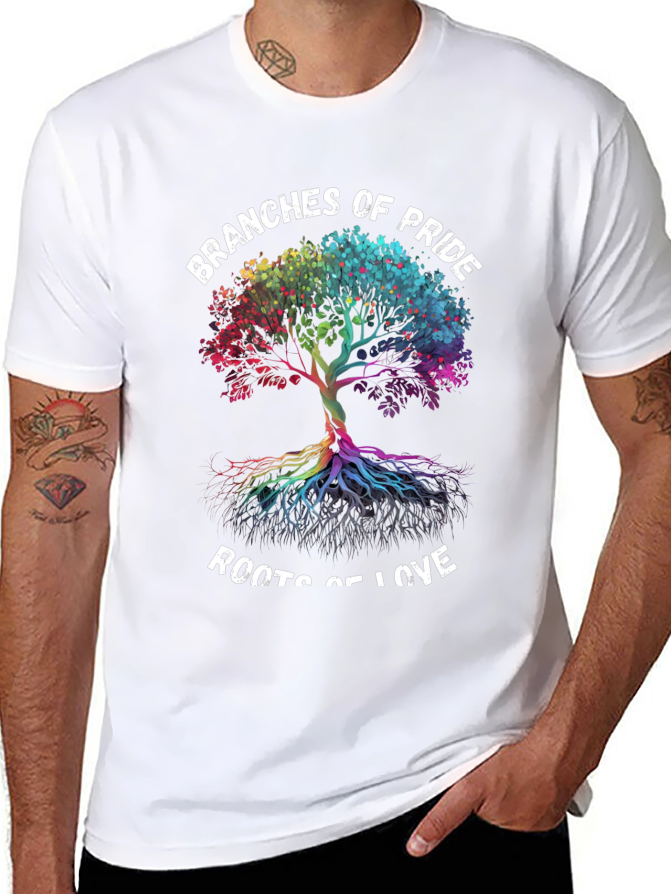 Black Branches of Pride Roots of Love T-Shirt view 8