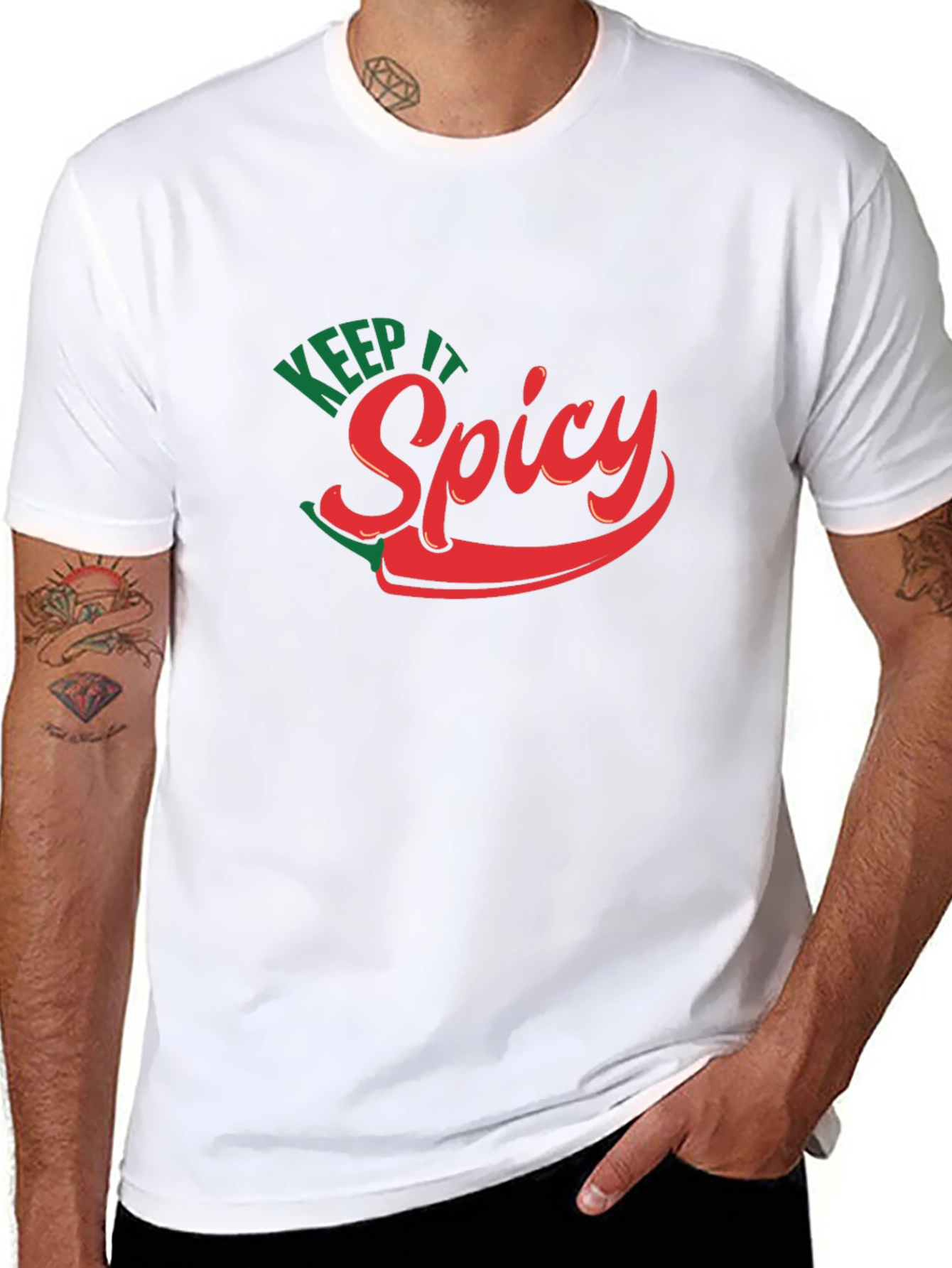 Keep It Spicy Graphic Tee - Chili Pepper Design - 8