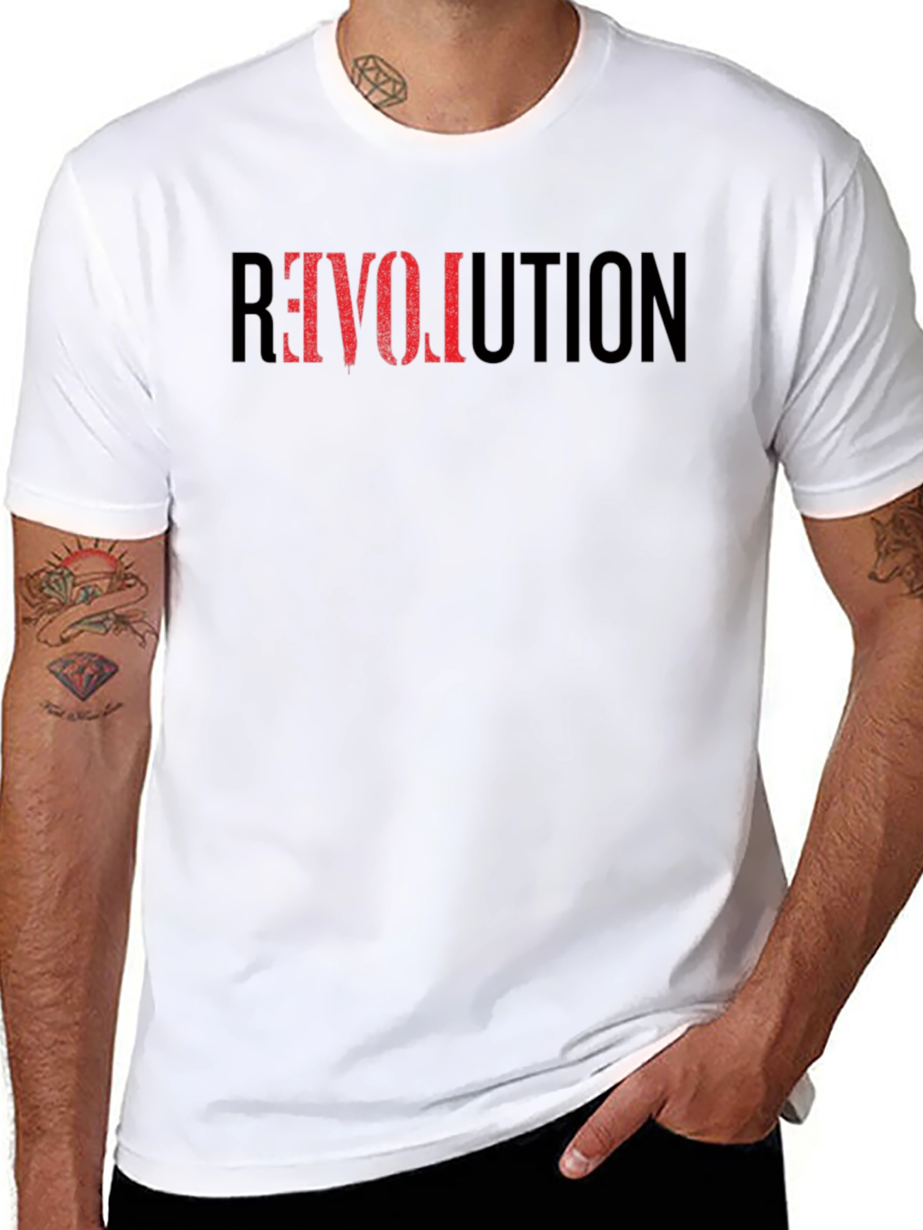 Black Revolution Graphic T-Shirt - Bold Statement Tee view 8