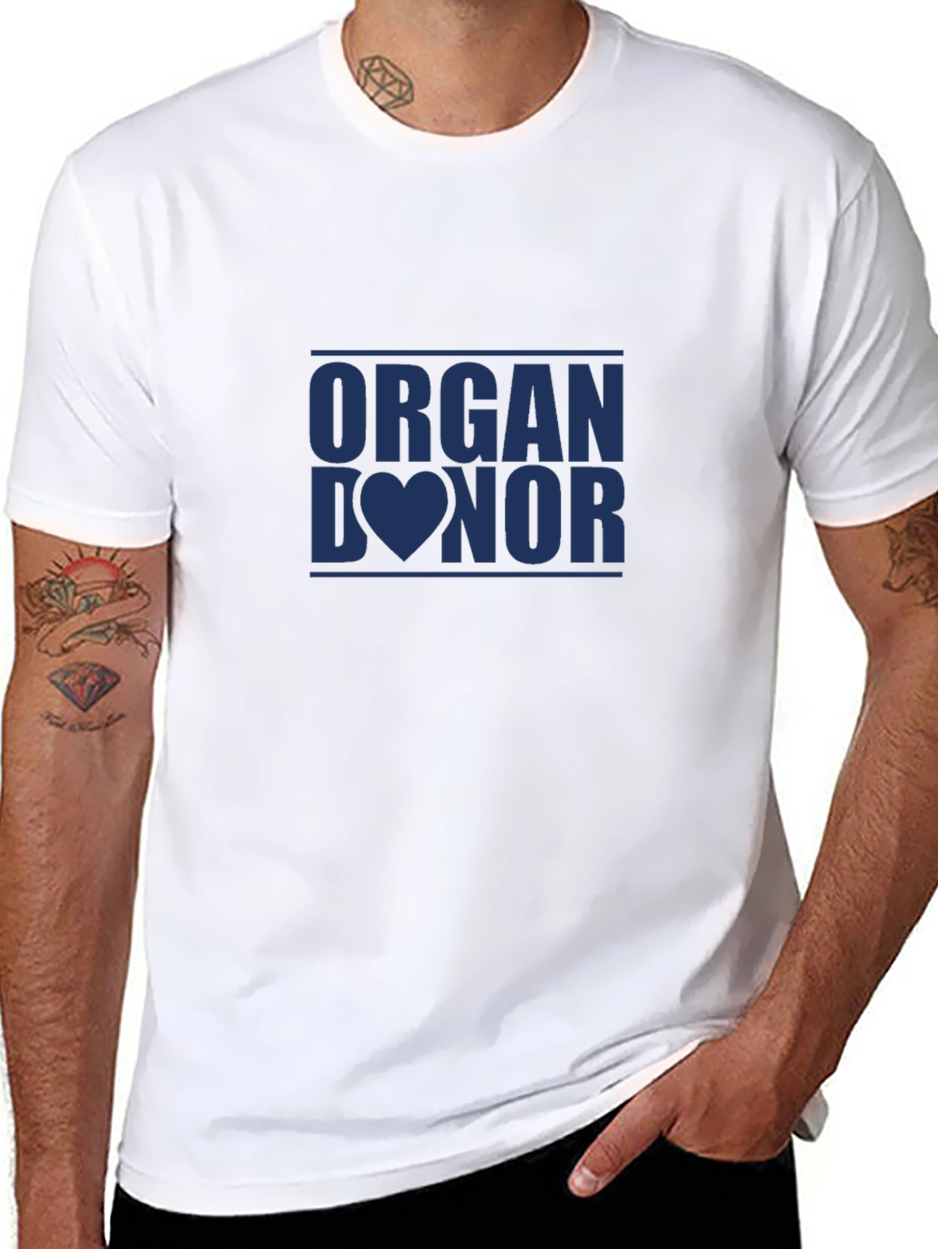 Black Organ Donor Graphic Tee - Black T-Shirt view 8