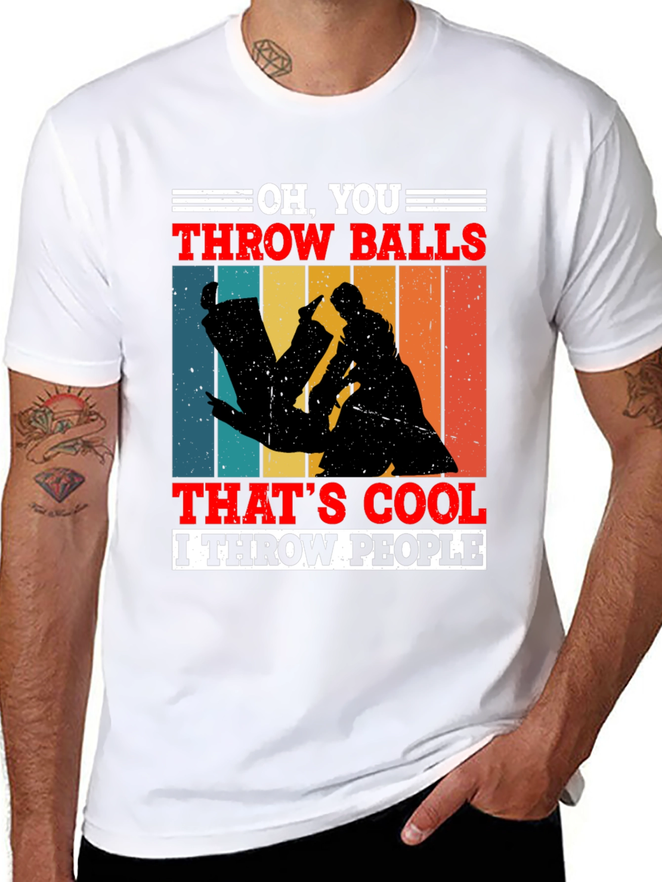 Black Oh, You Throw Balls T-Shirt view 8