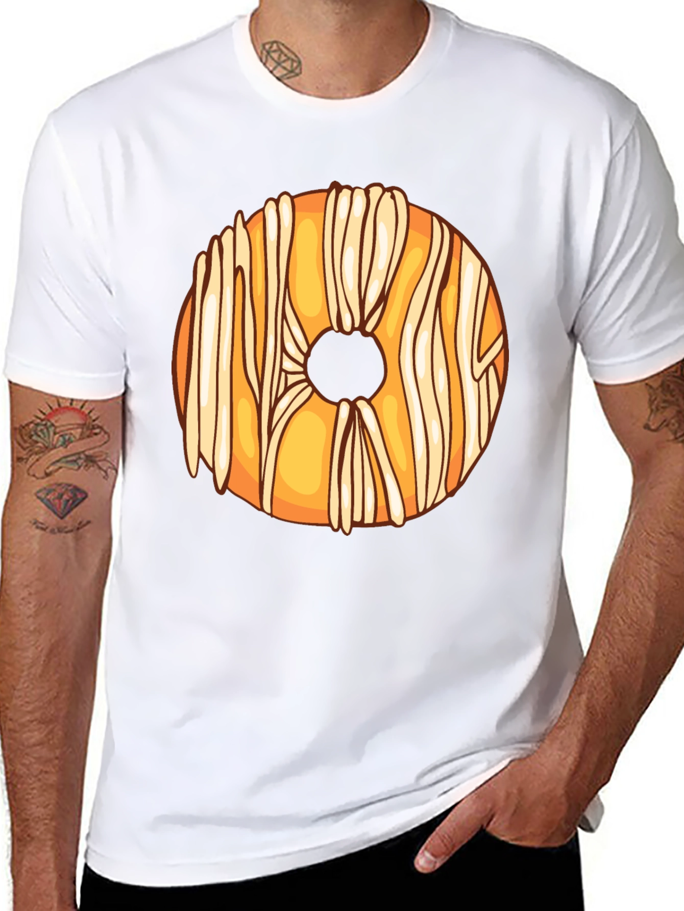 Black Donut Lover Black T-Shirt view 8
