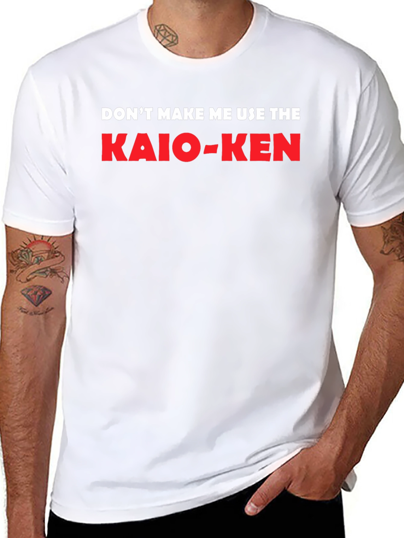Black Kaio-Ken T-Shirt - Black Graphic Tee for Anime Fans view 8