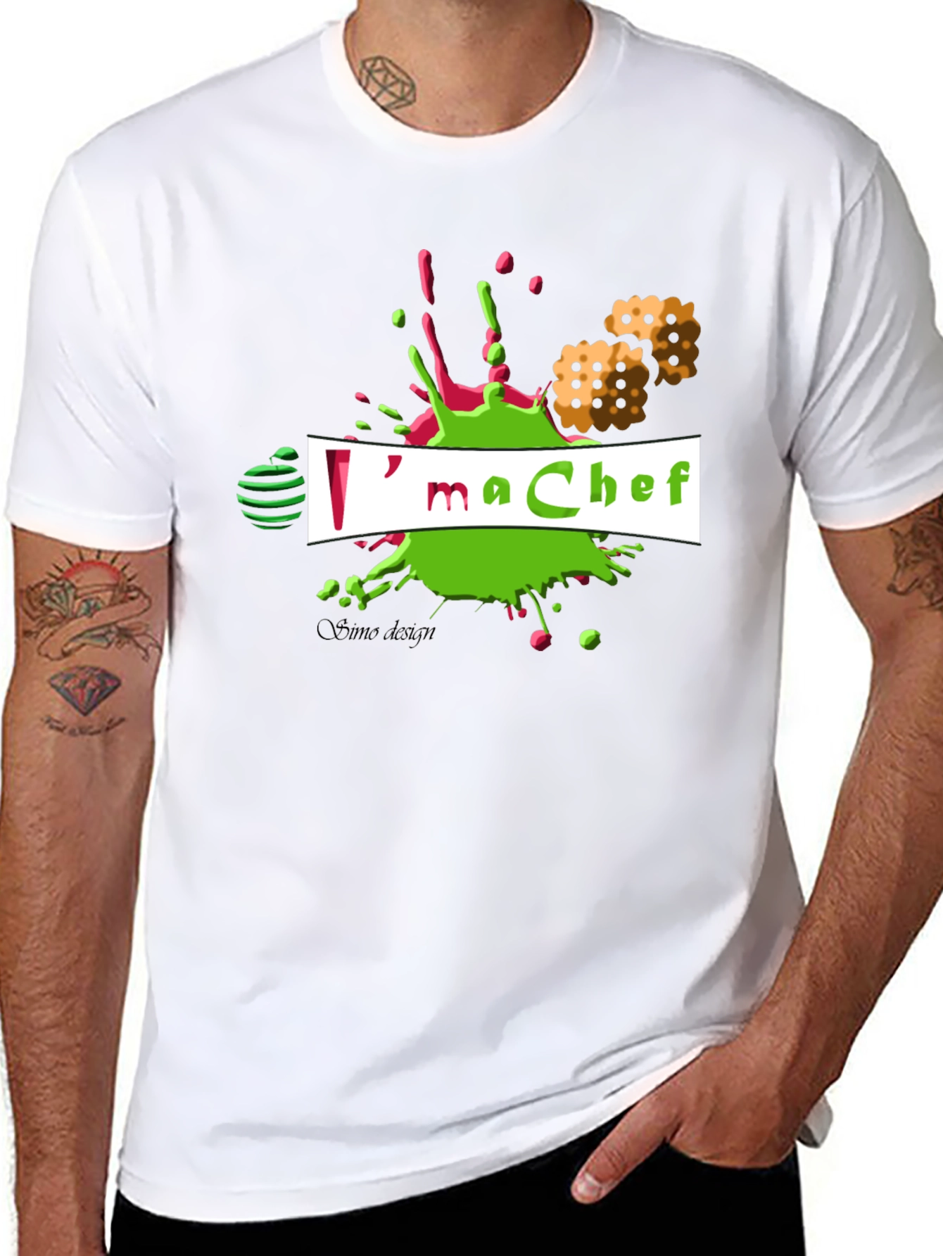 Black I'm a Chef T-Shirt, Unique Design view 8