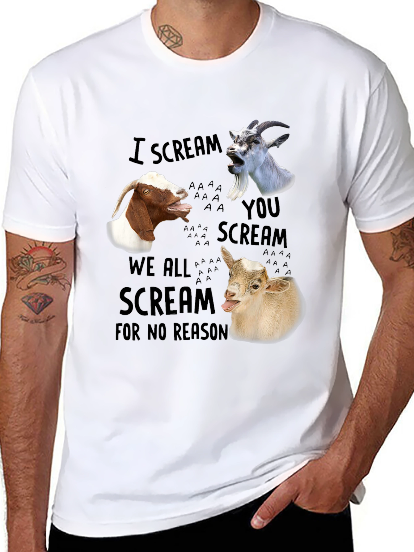 Black Goat Scream T-Shirt view 8