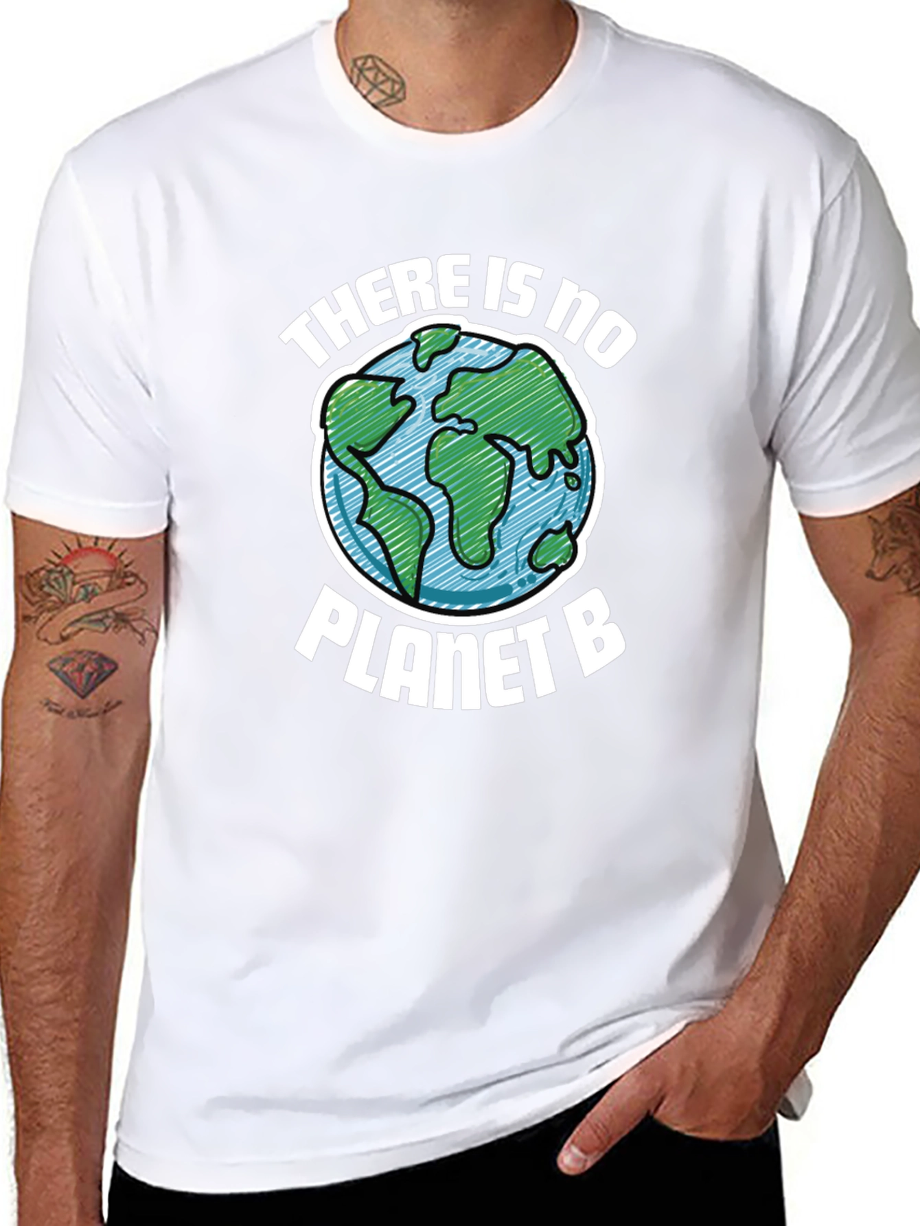 Black No Planet B T-Shirt - Save the Earth! view 8
