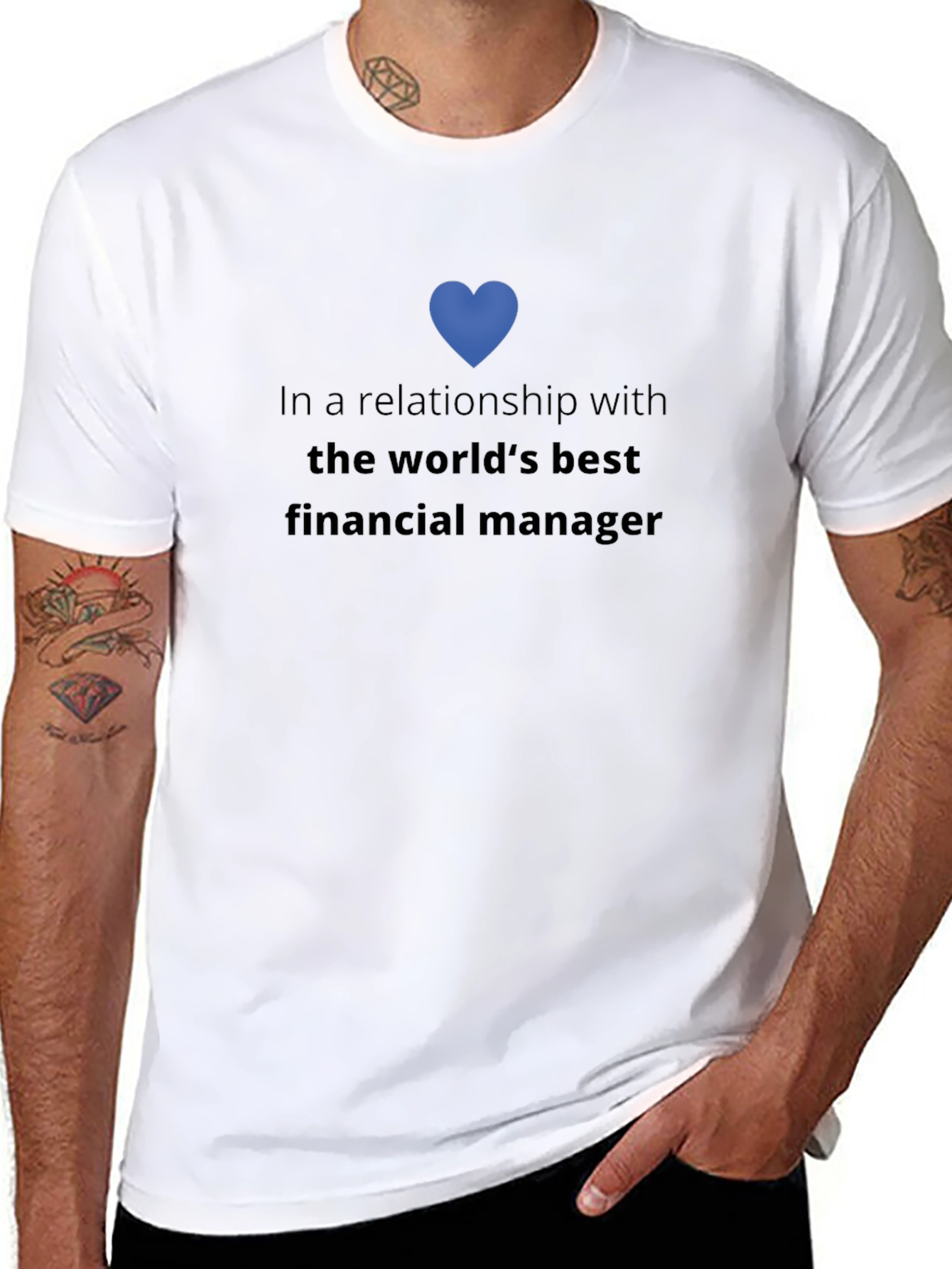Black Relationship with the World's Best Financial Manager T-Shirt view 8