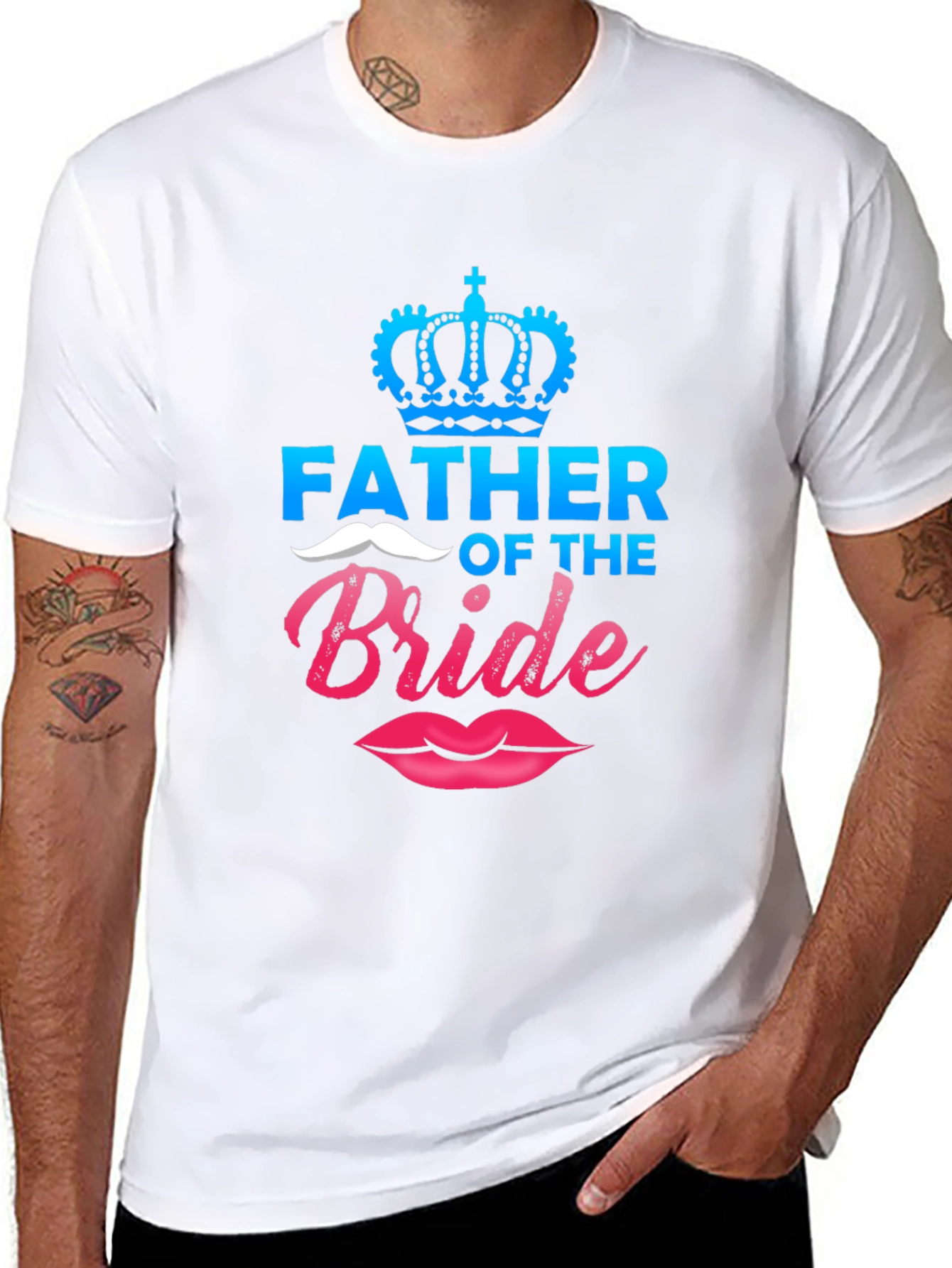 Father of the Bride T-Shirt - Groom's Dad Wedding Tee - 8