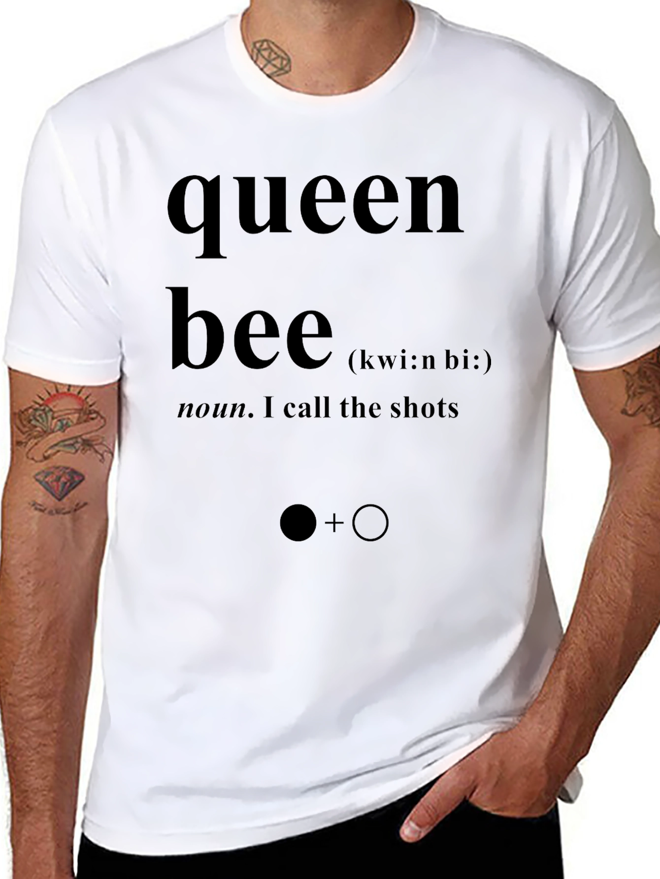 Black Queen Bee Graphic T-Shirt - Unisex view 8