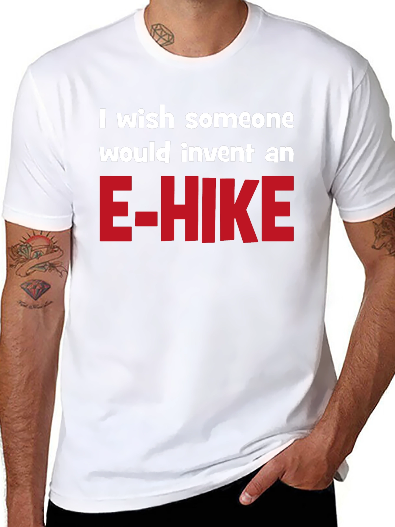 Black E-Hike Wish Graphic T-Shirt view 8