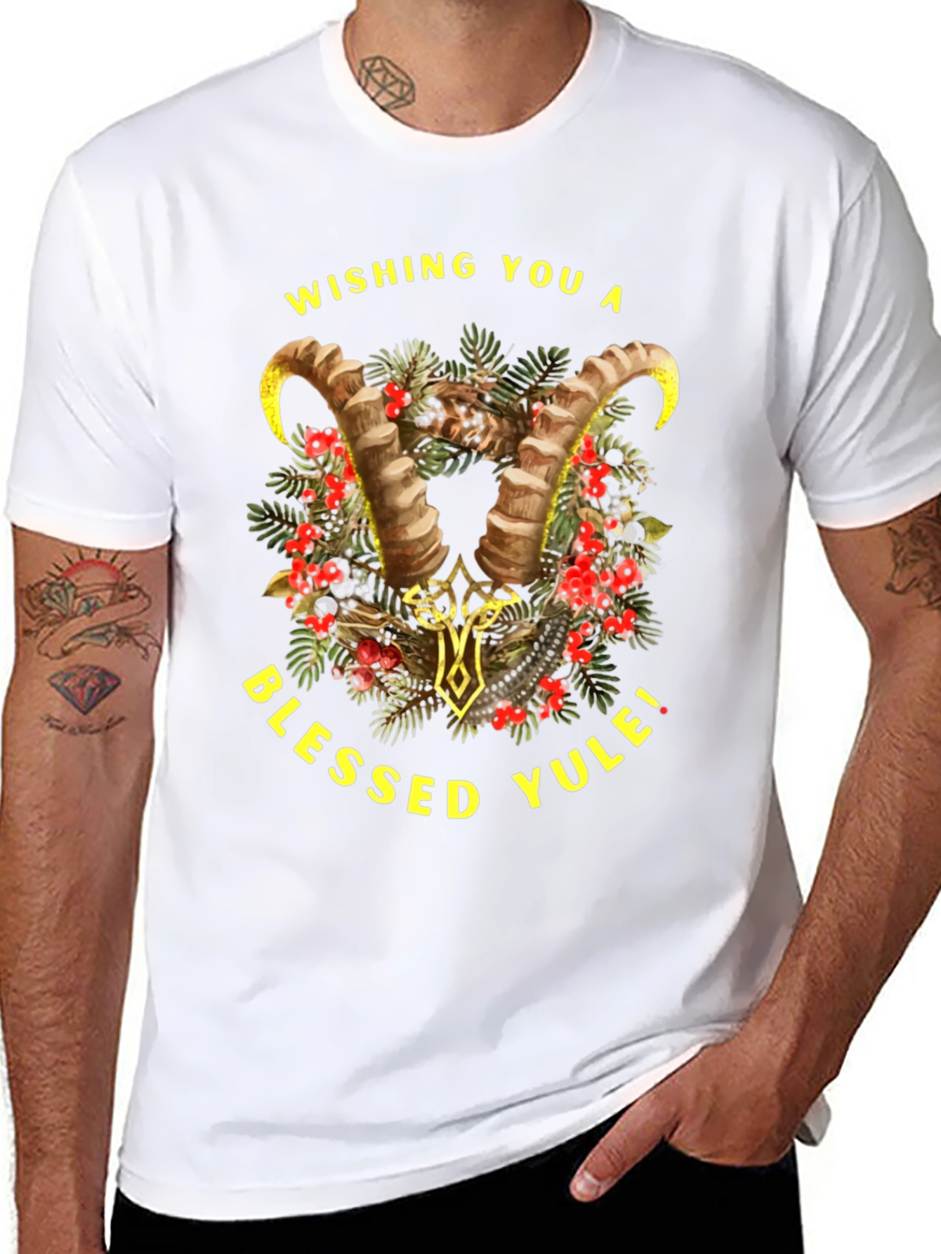 Blessed Yule Holiday T-Shirt - 8