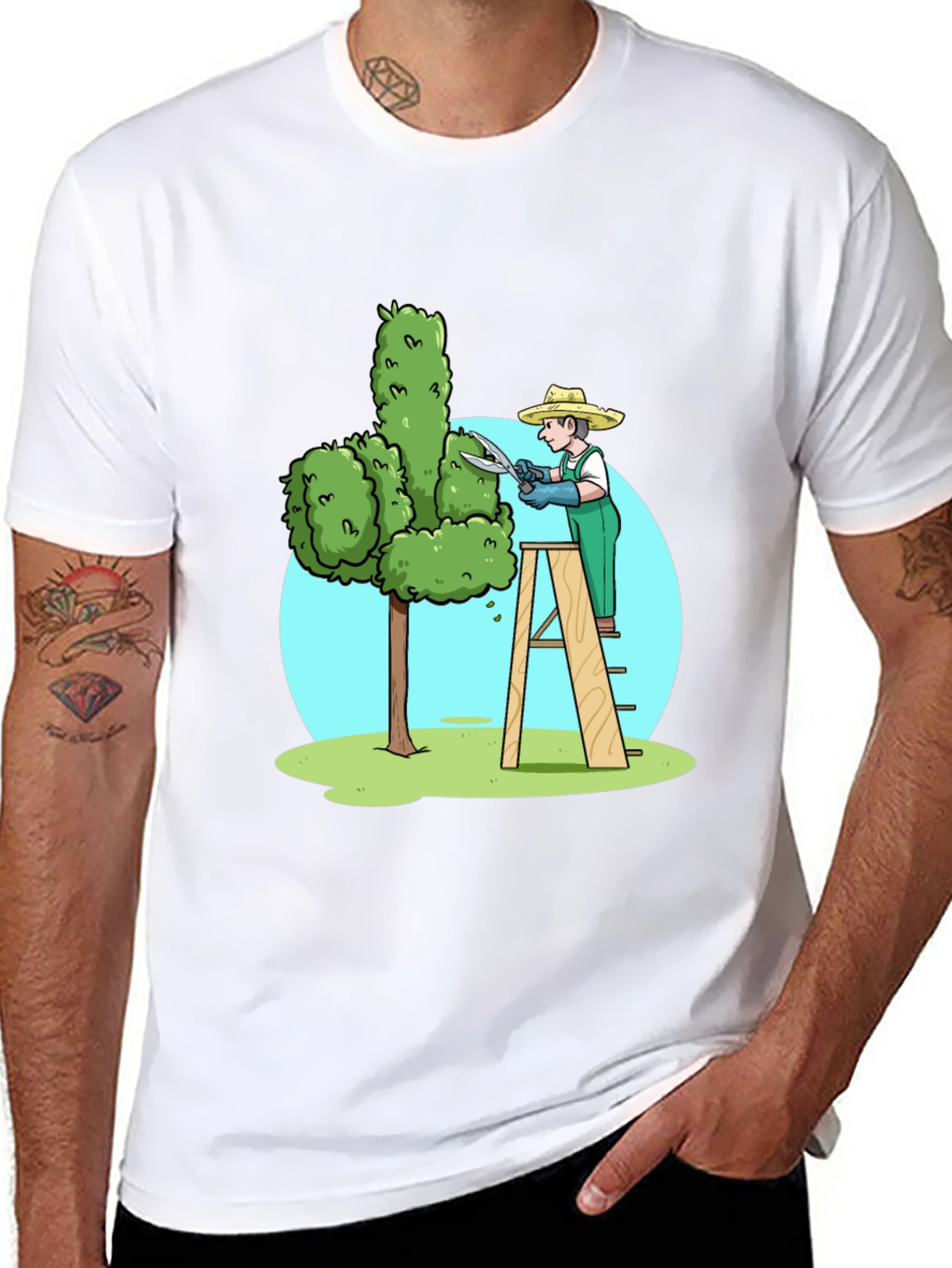 Black Funny Garden Humor T-Shirt view 8