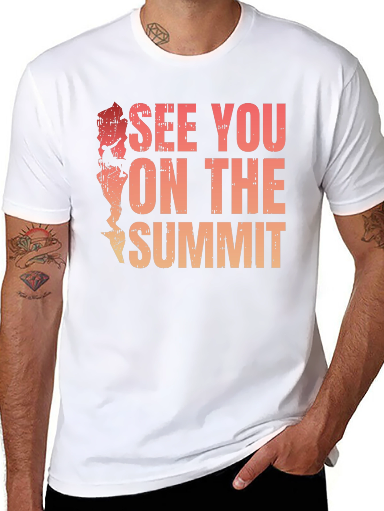Black See You On The Summit T-Shirt - Mountain Climbing Tee view 8