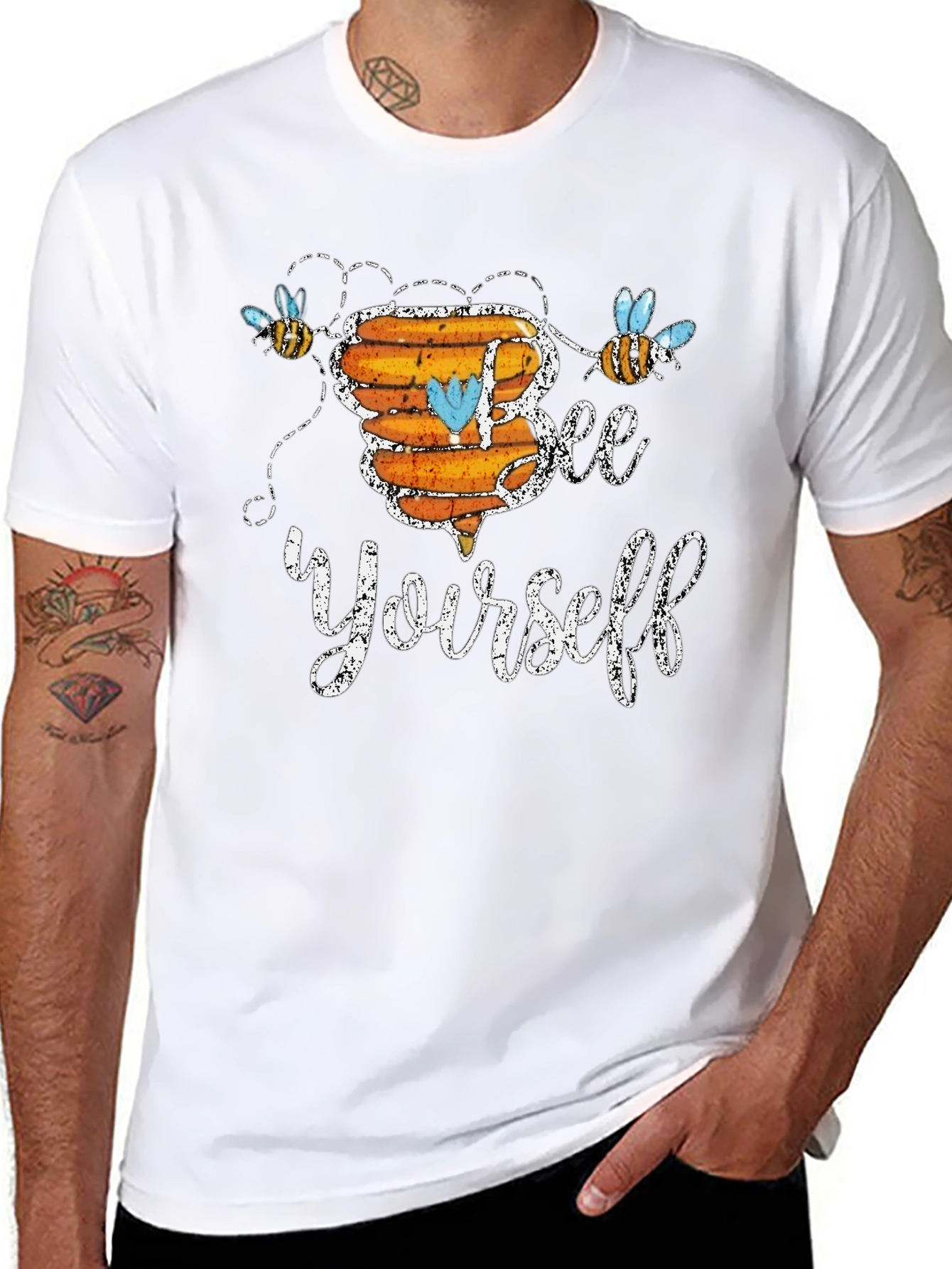 Black Bee Yourself Graphic T-Shirt - Cute & Comfy view 8