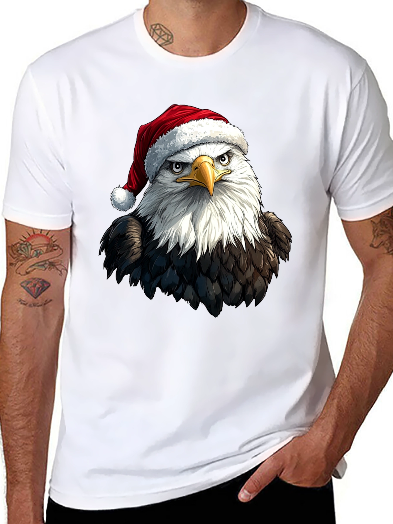 Black Eagle Christmas T-Shirt view 8