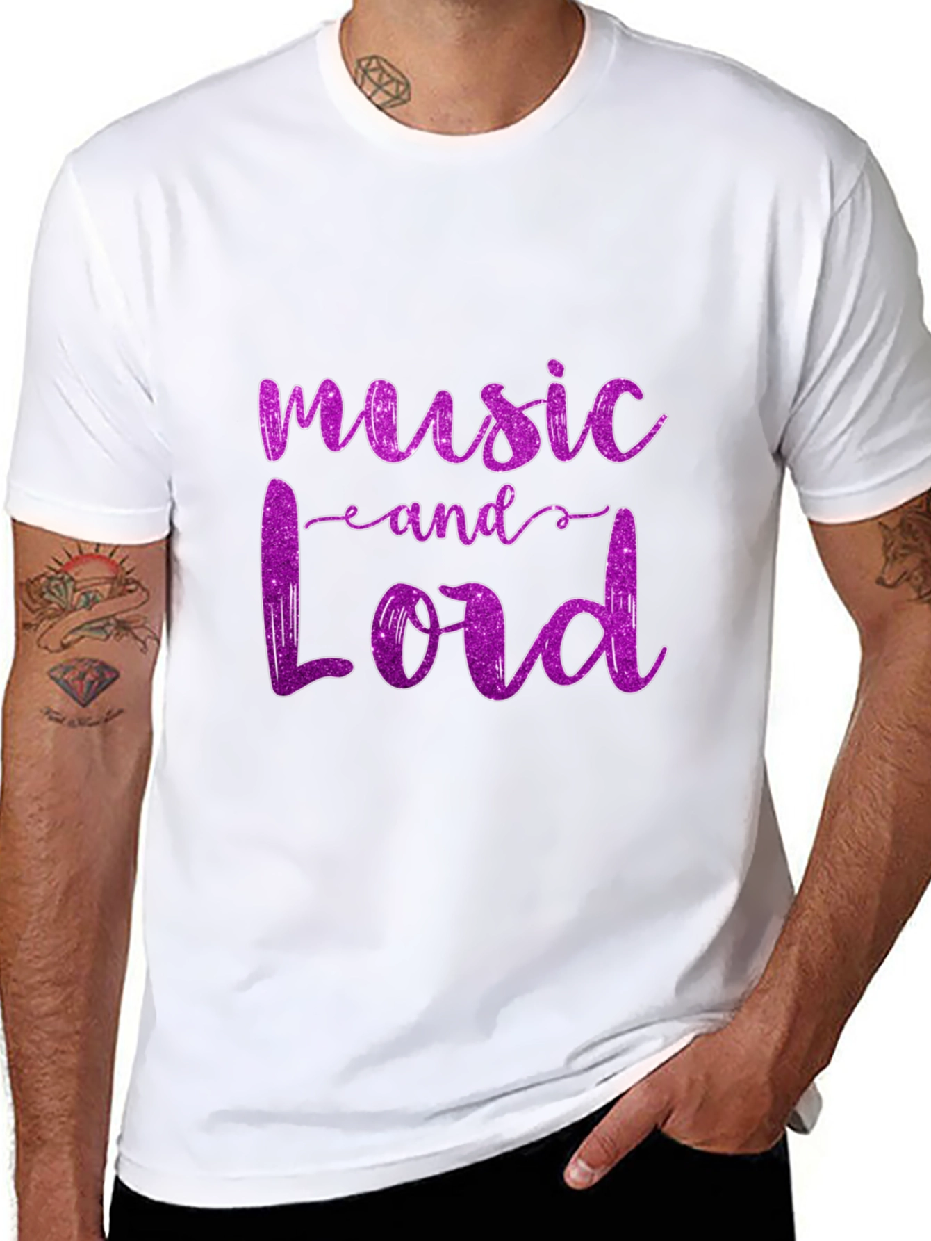 Black Music and Lord Graphic Tee view 8