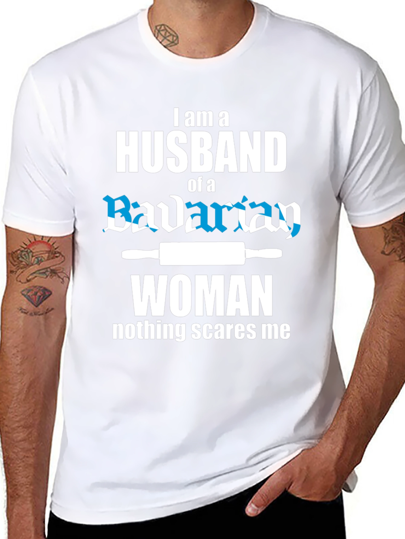 Black Husband of a Bavarian Woman Graphic Tee view 8