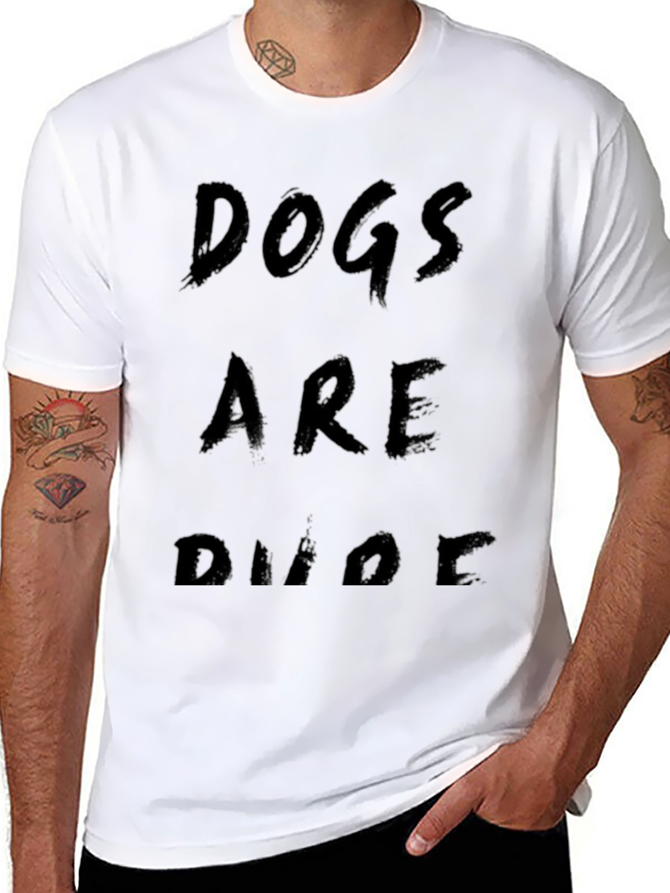 Black Dogs Are Dudes Funny Graphic Tee view 8