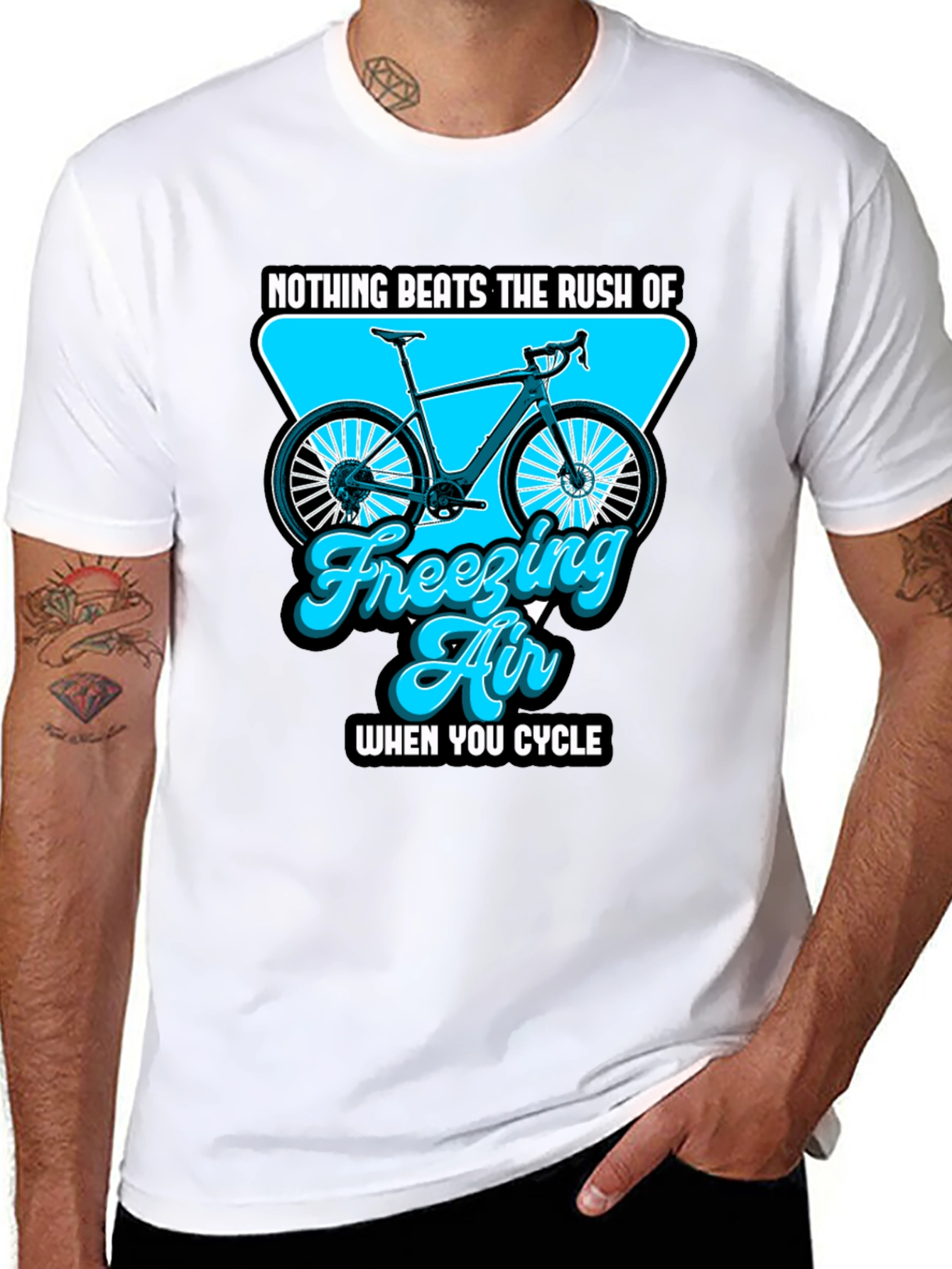 Black Freezing Air Cycle T-Shirt - Black view 8