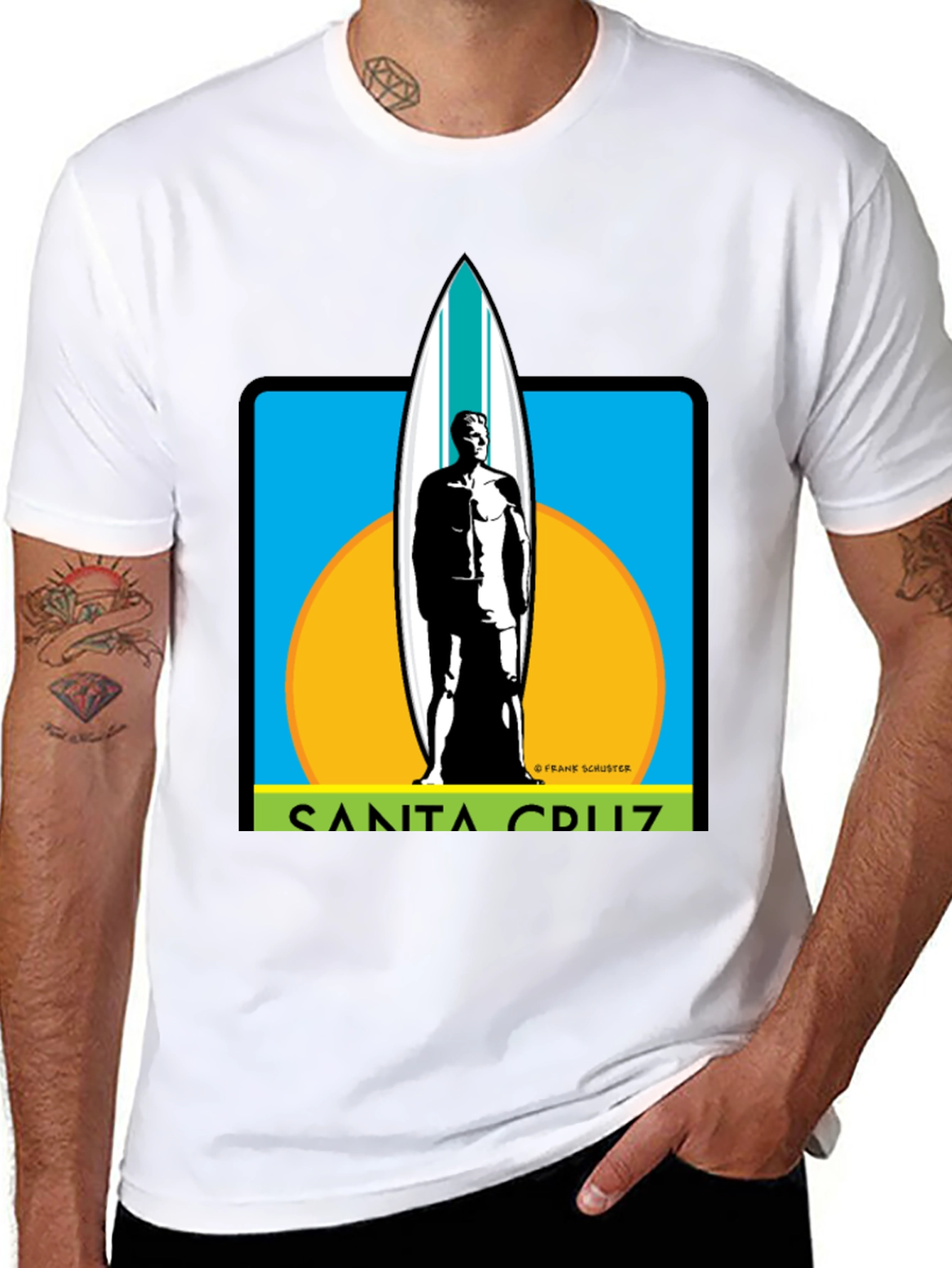 Santa Cruz Surfer Graphic Tee - Black - 8
