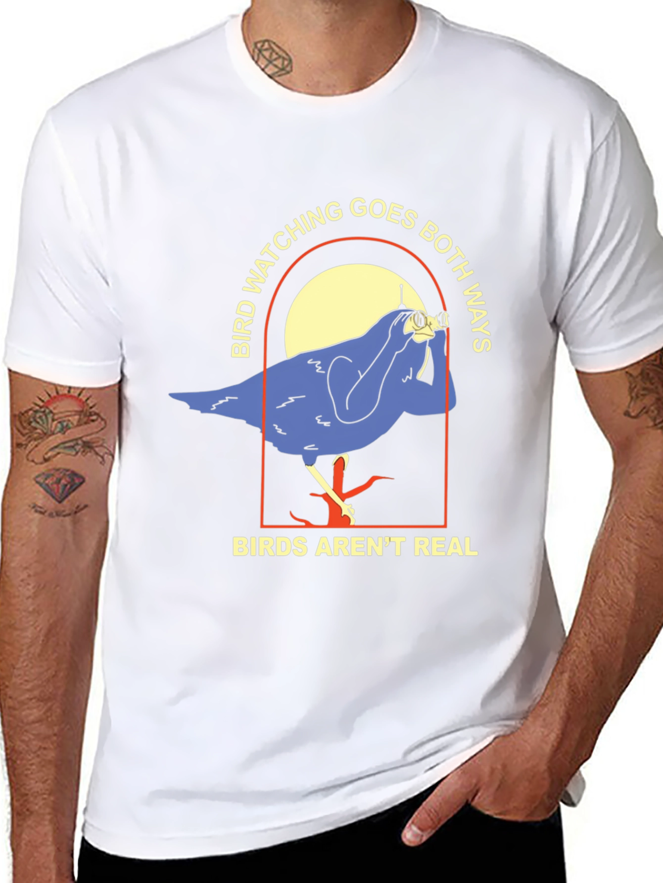 Black Bird Watching Conspiracy T-Shirt view 8