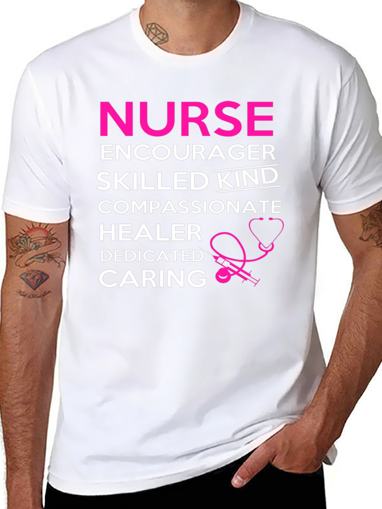 Black Nurse Definition T-Shirt: Encourager, Skilled, Kind, Compassionate view 8
