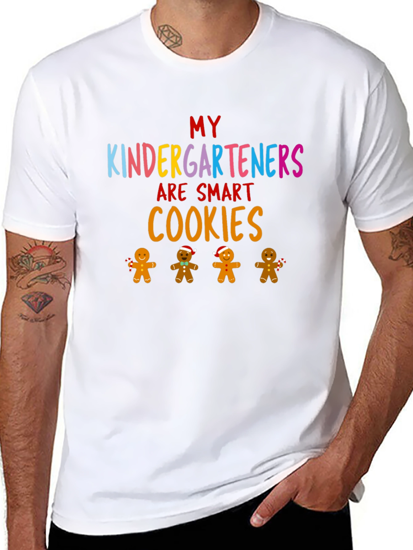 Kindergarten Teacher Christmas Cookies Shirt - 8