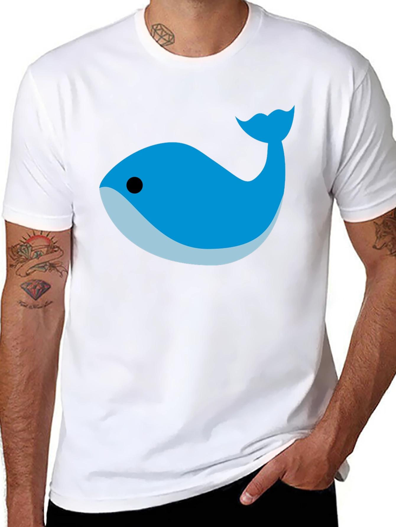 Black Whale Graphic Tee - Casual Comfort view 8