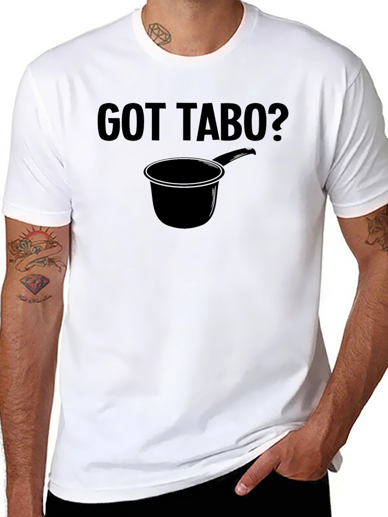 Black Got Tabo? Black Graphic Novelty T-Shirt view 8
