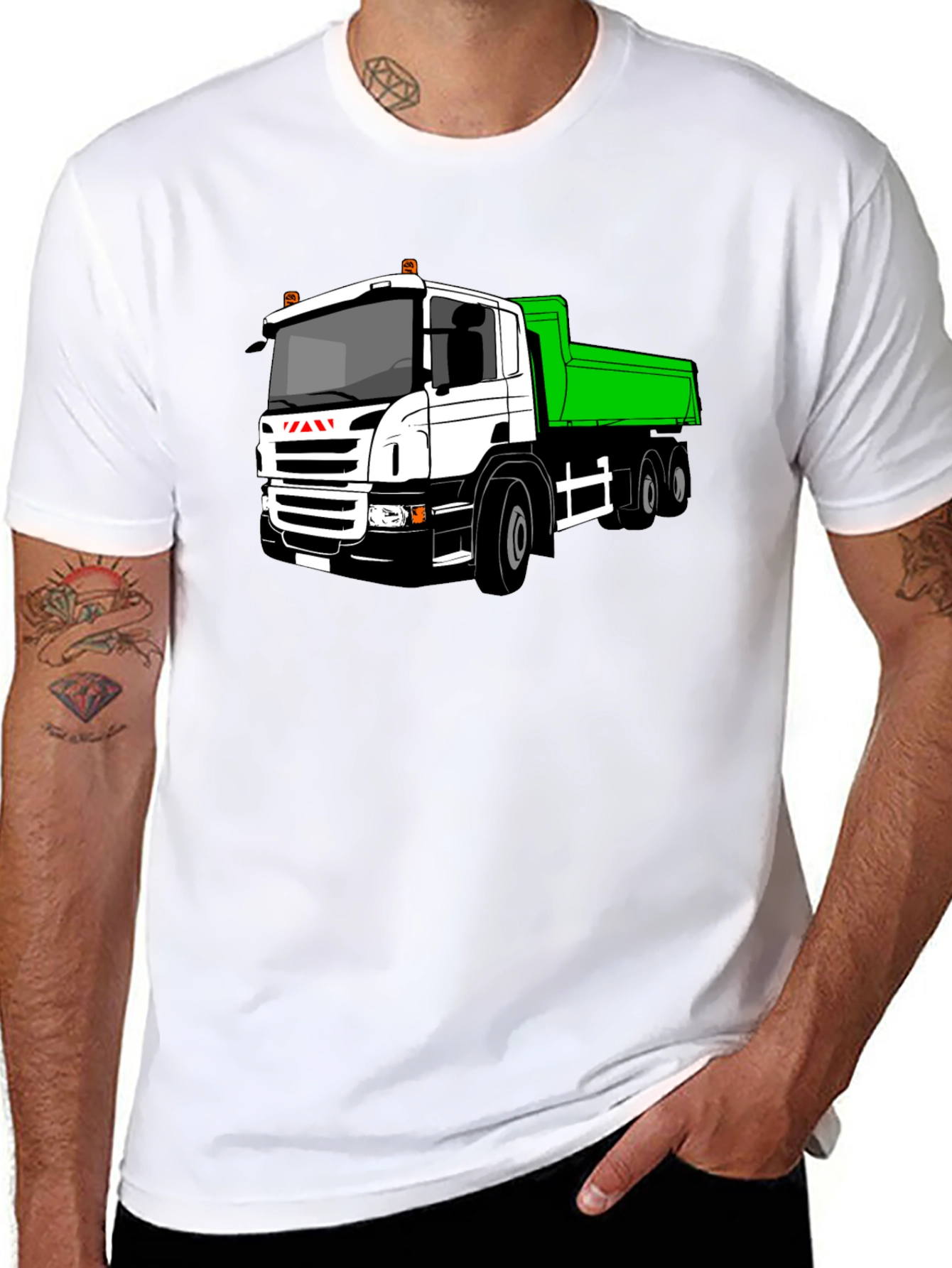 Black Black Truck Graphic Tee - Heavy Duty Style view 8
