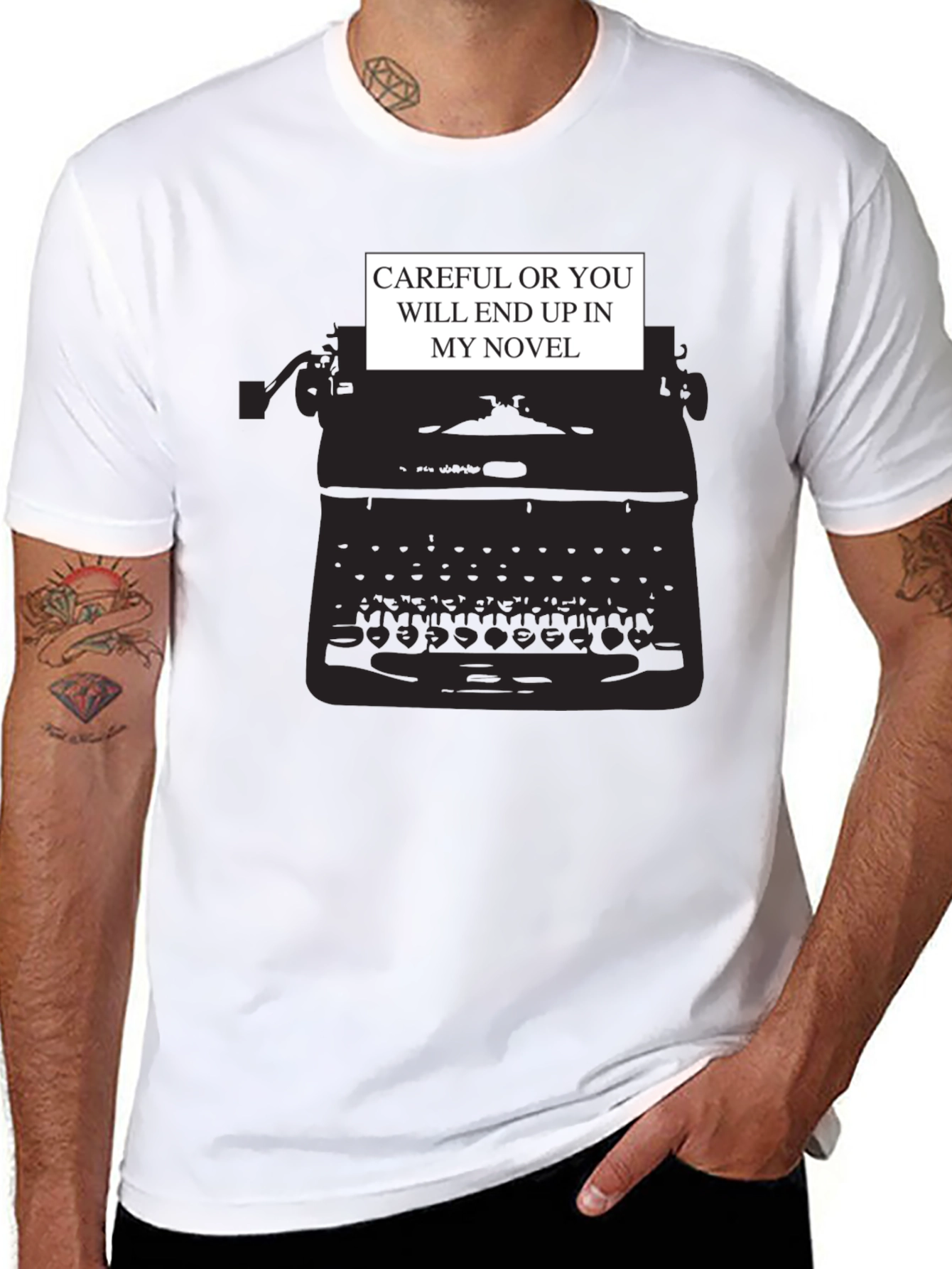 Black Writer's Threat T-Shirt view 8